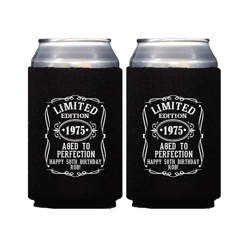 Aged to Perfection Birthday Can Coolers