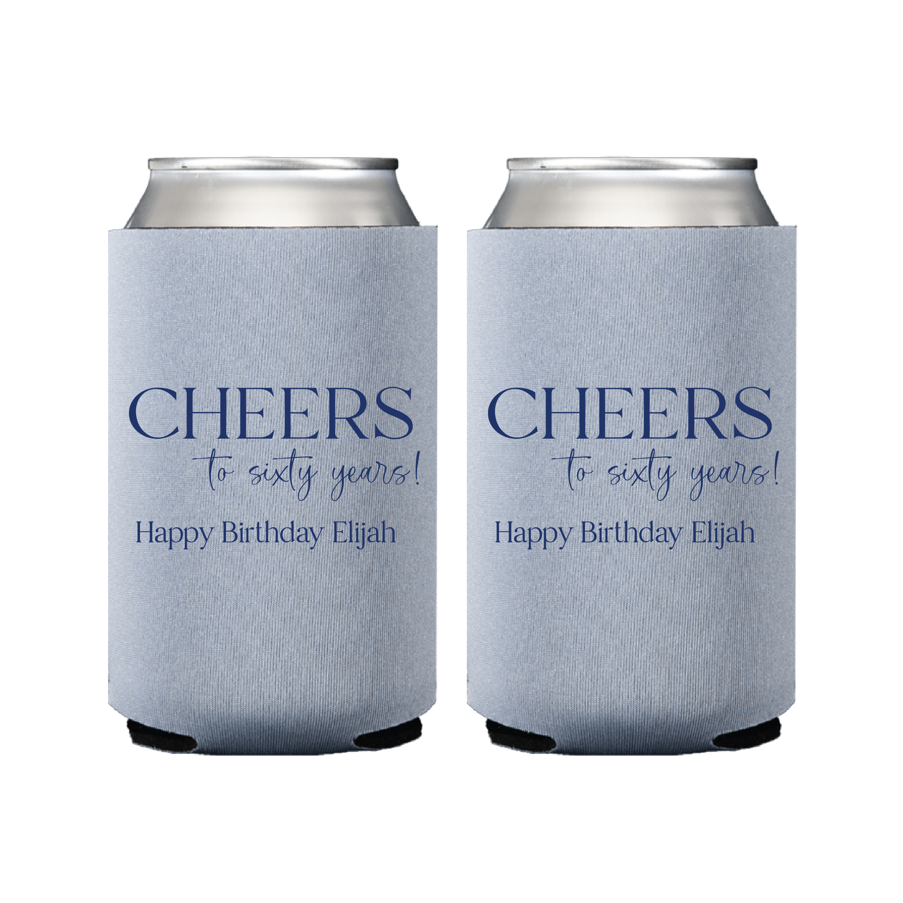 Cheers to the Years Birthday Can Coolers