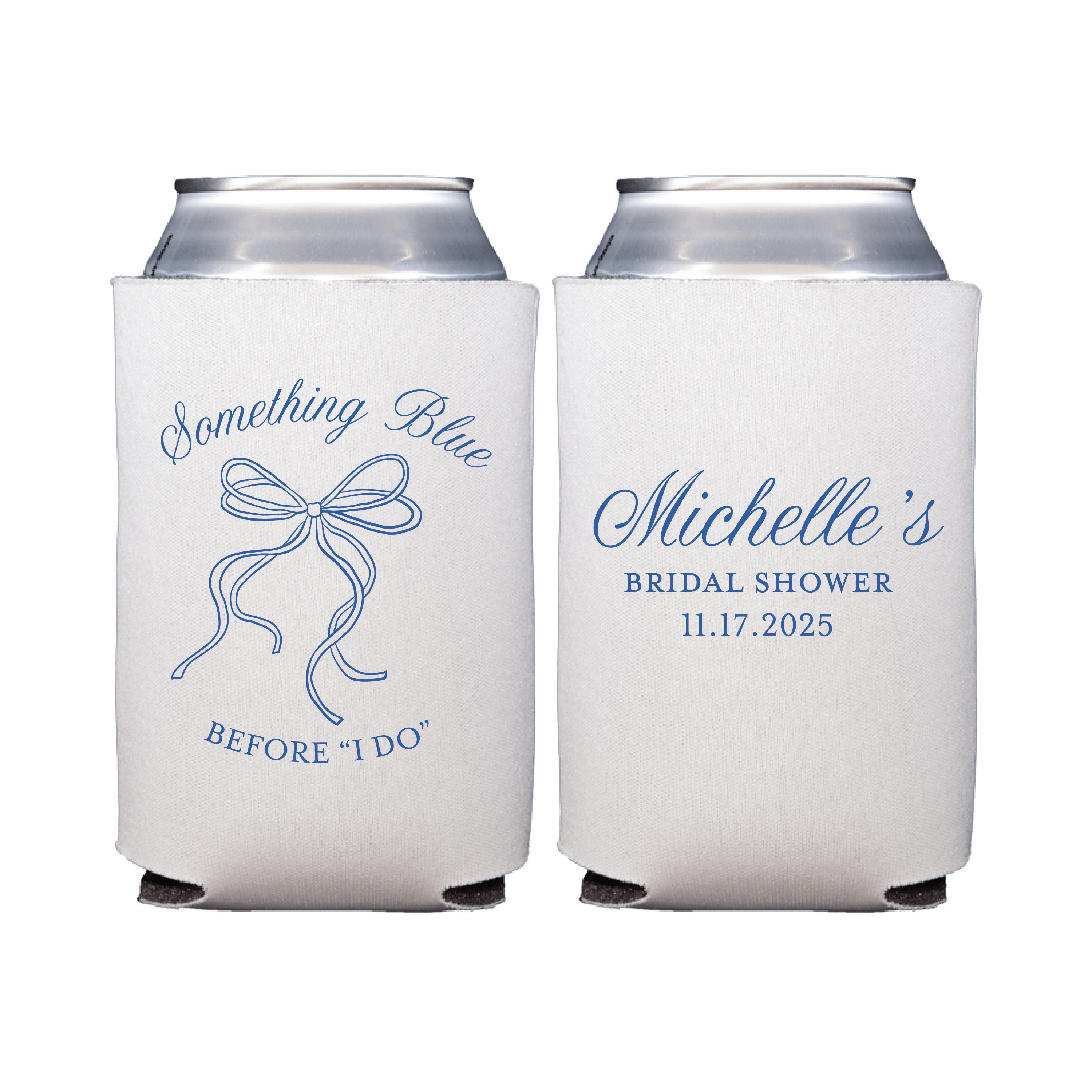 Something Blue Before I Do Bridal Shower Can Coolers - Can Cooler