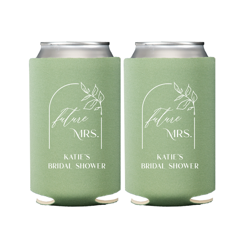 Floral Arch Future Mrs Bridal Shower Can Coolers - Can Cooler