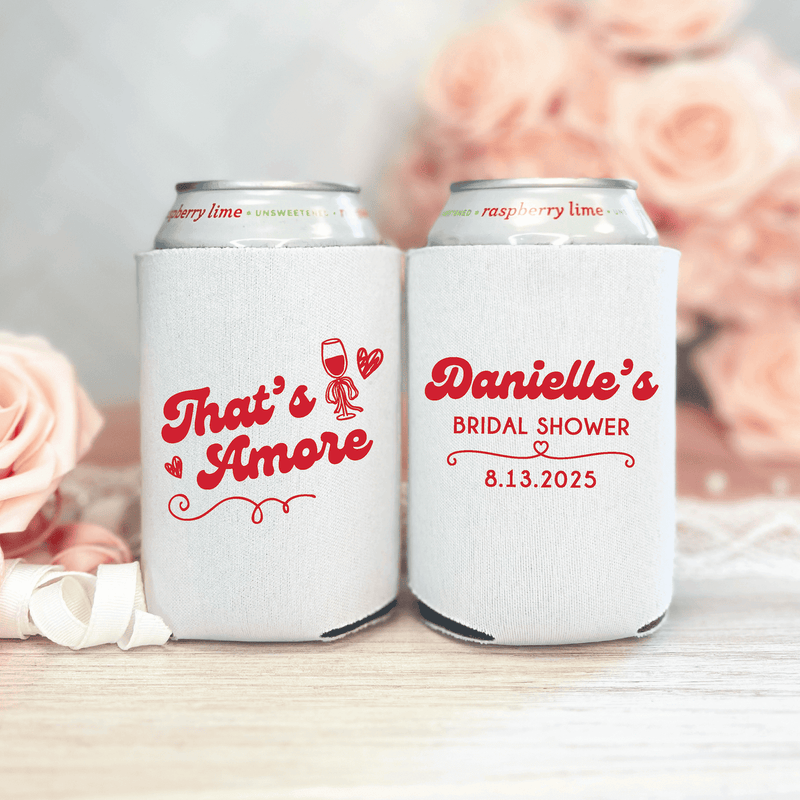 That’s Amore Bridal Shower Can Coolers