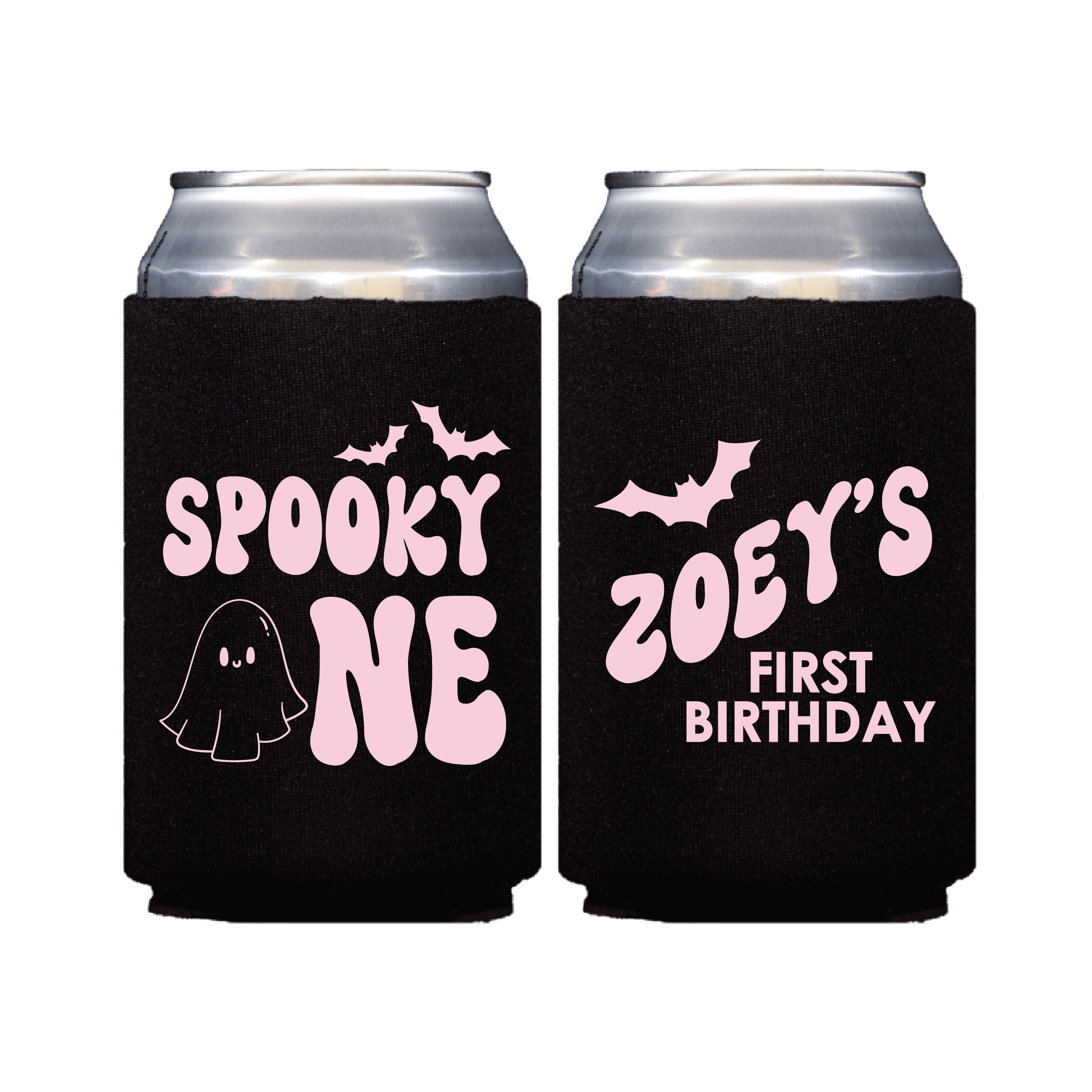 Spooky One First Birthday Can Coolers