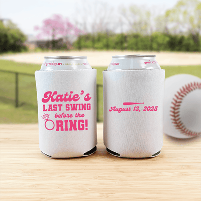 Last Swing Before The Ring Bachelorette Can Coolers