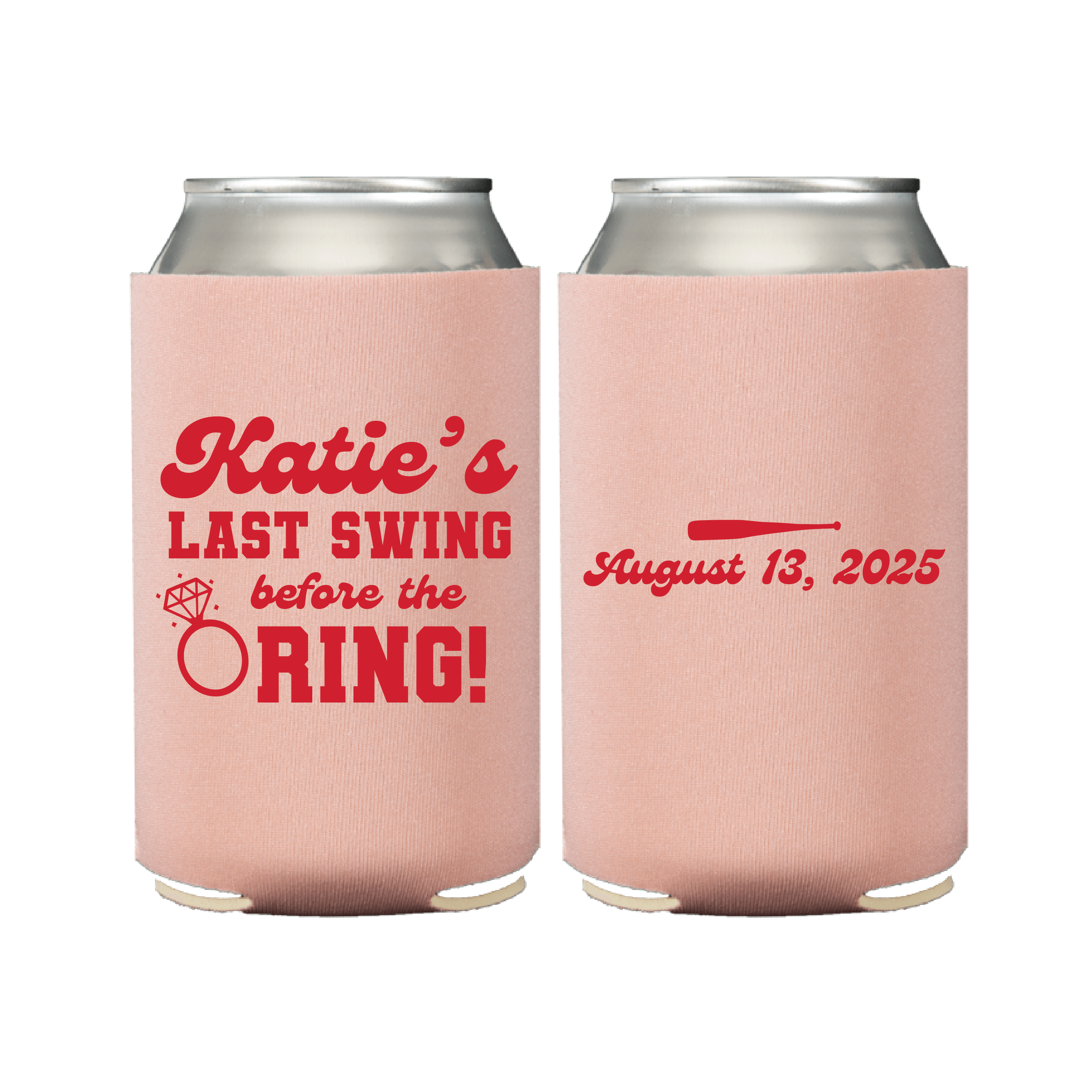 Last Swing Before The Ring Bachelorette Can Coolers