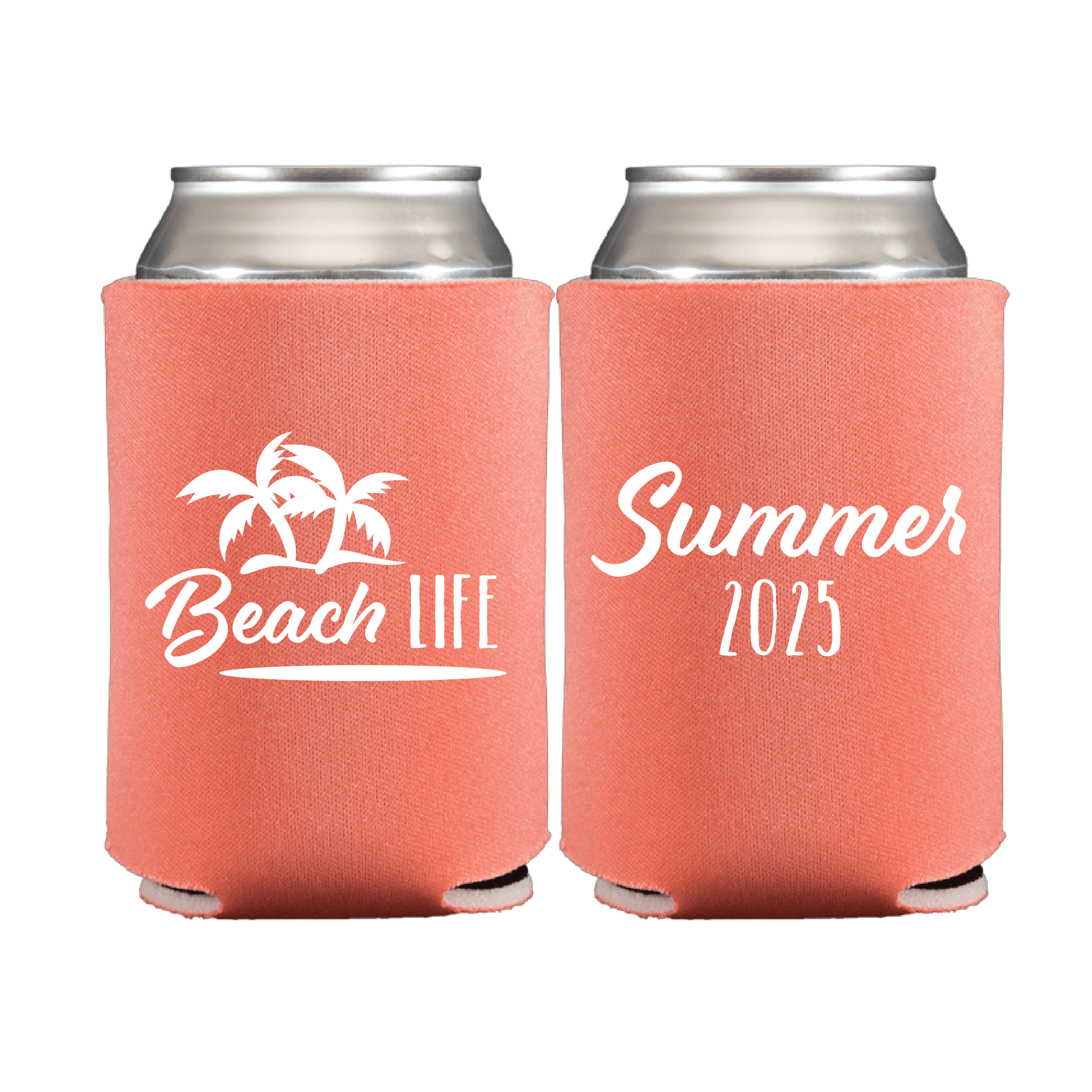 Beach Life Vibes Can Coolers