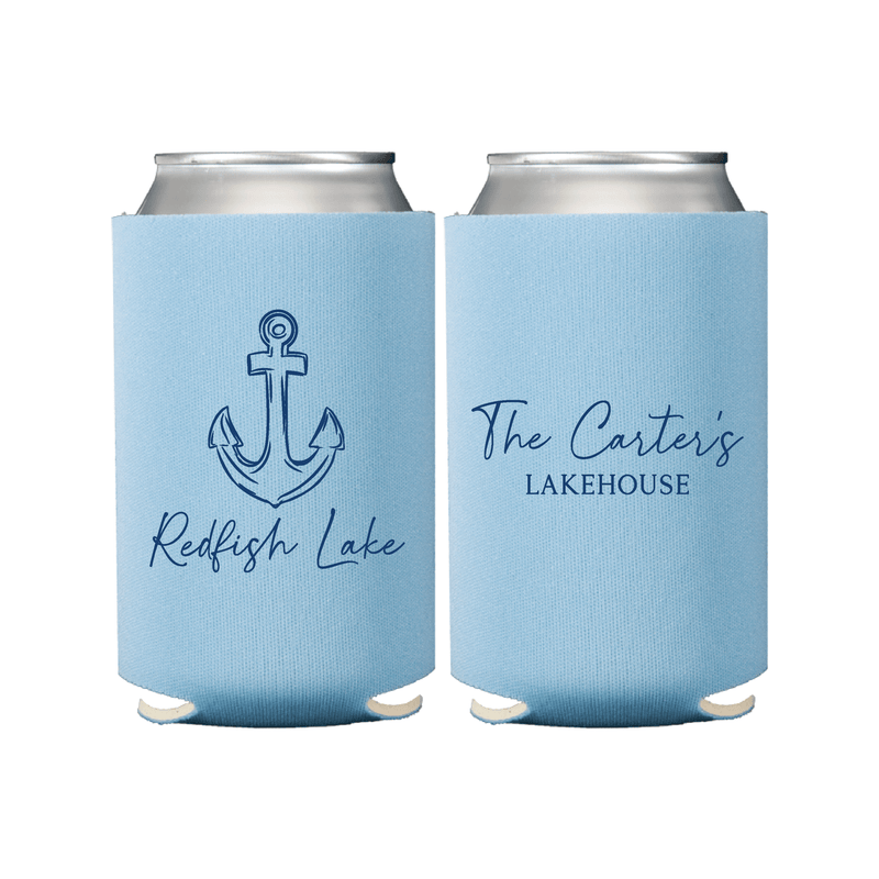 Nautical Lakehouse Can Coolers