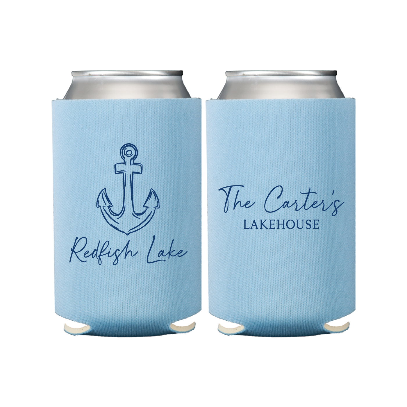 Nautical Lakehouse Can Coolers