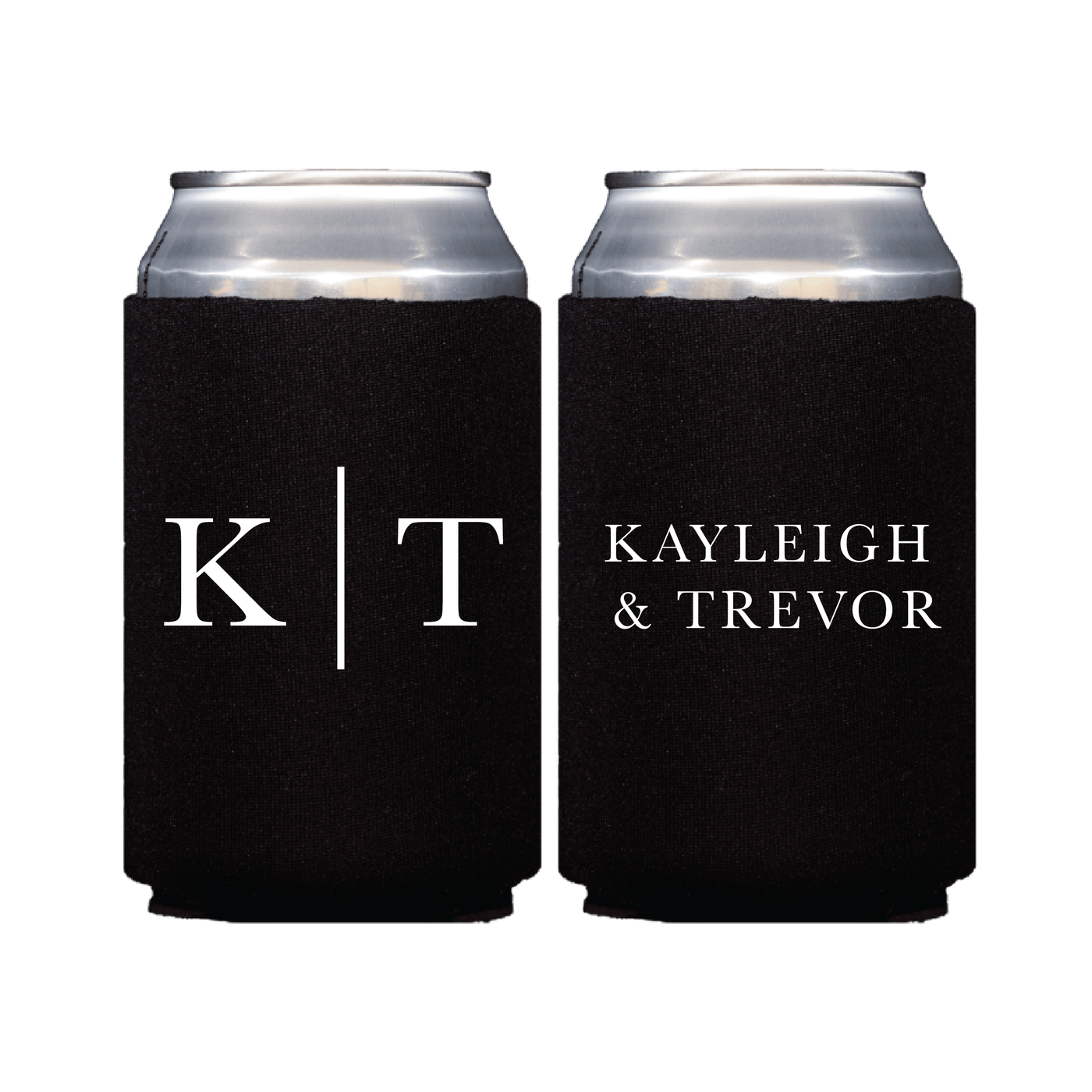 First Names and Initials Wedding Can Coolers - Can Cooler