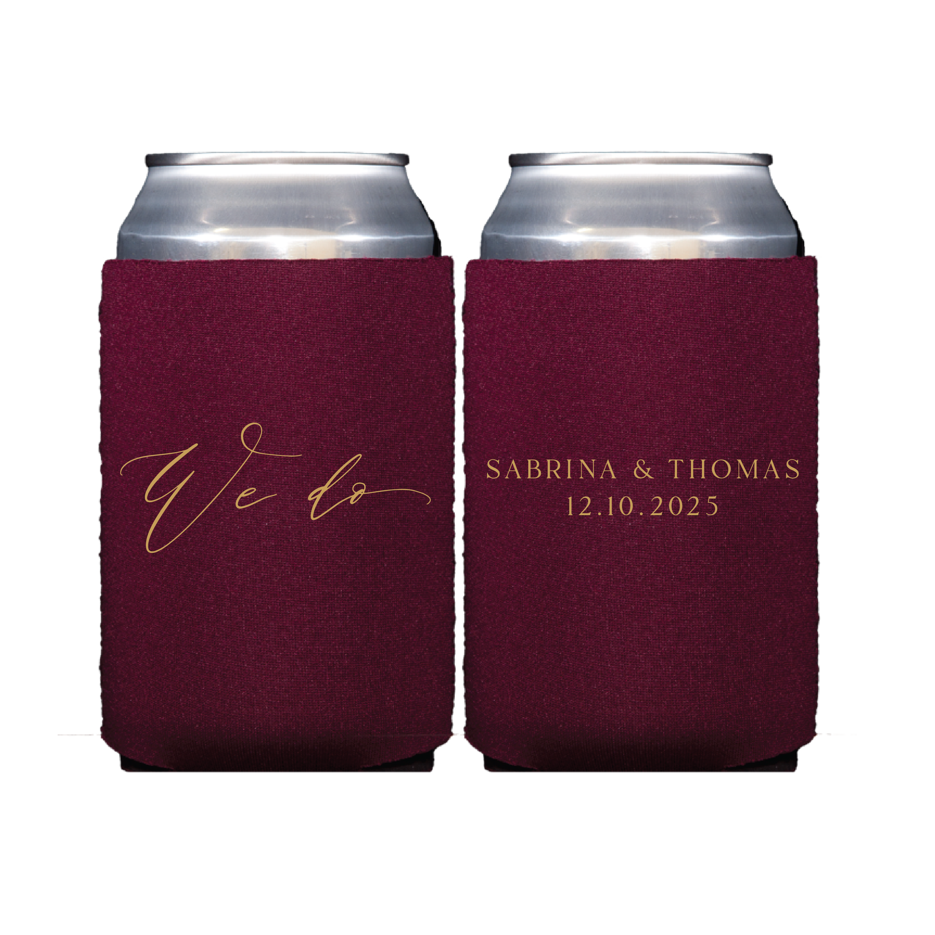 We Do Personalized Wedding Can Coolers - Can Cooler