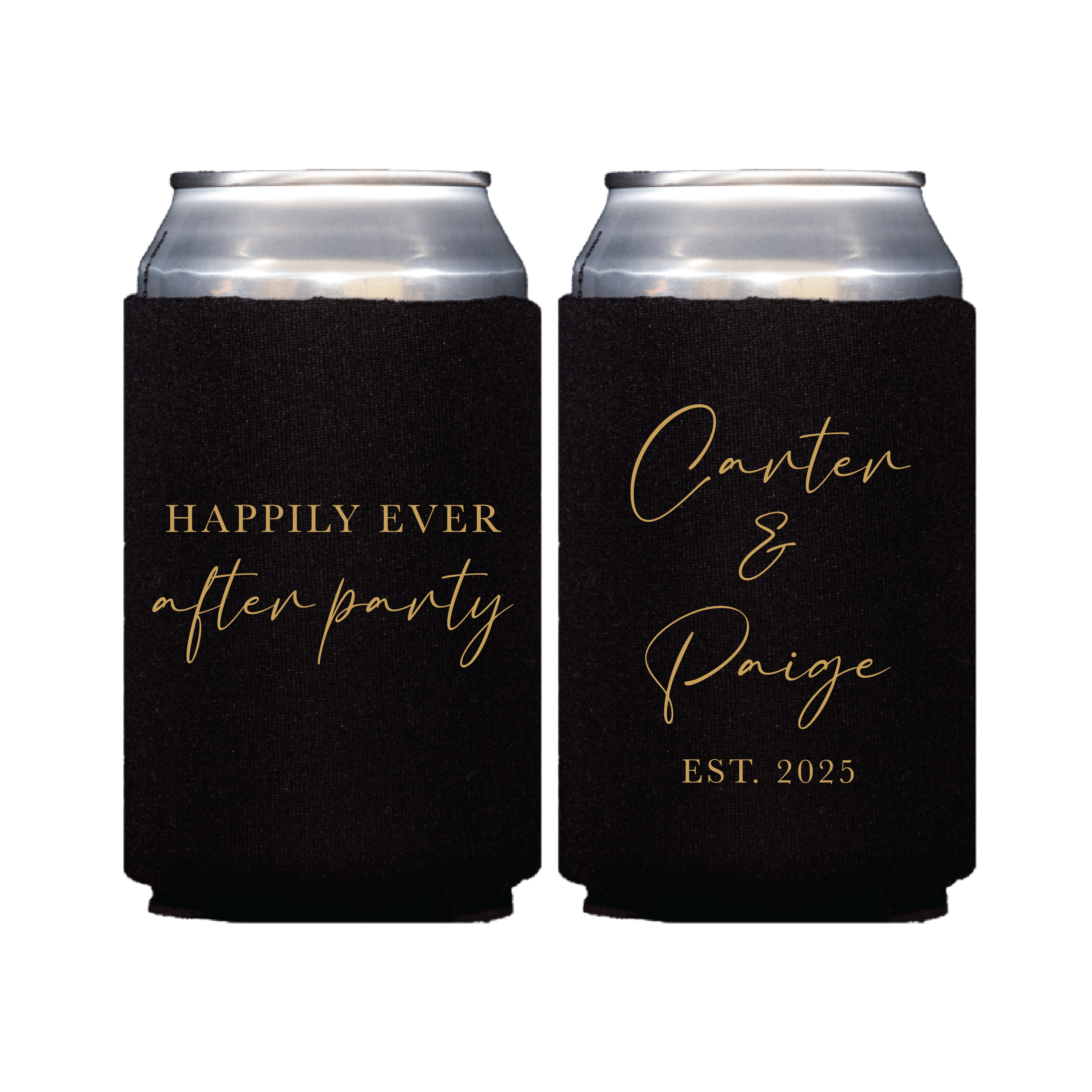 Happily Ever After Party Wedding Reception Can Coolers - Can Cooler