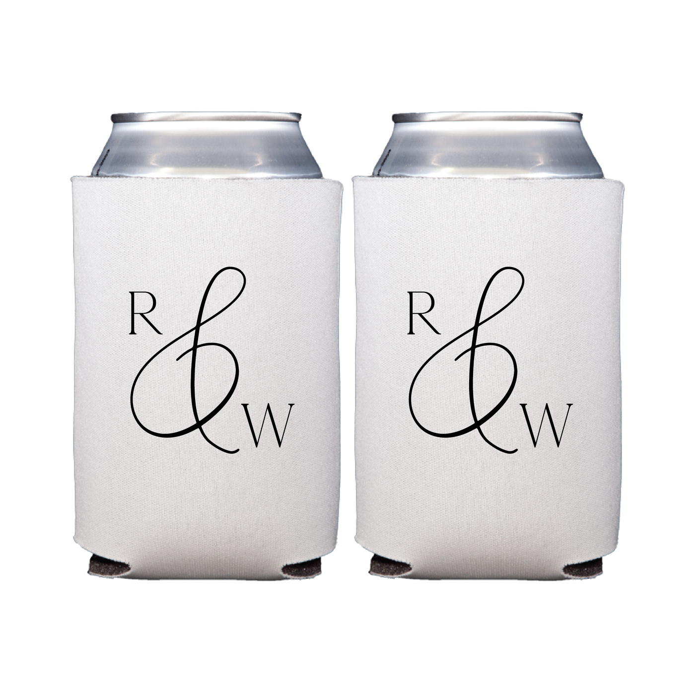 Monogrammed Wedding Can Coolers - Can Cooler