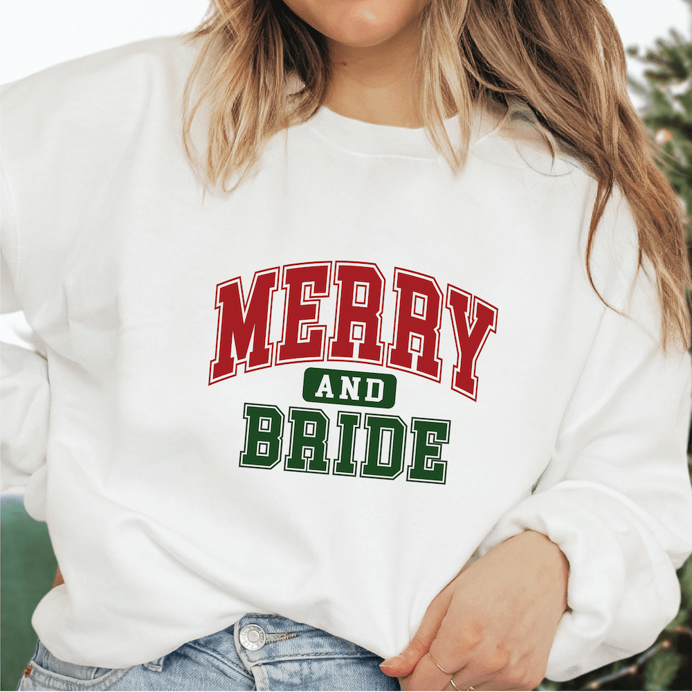 Merry And Bride Varsity Shirt - Sweatshirt