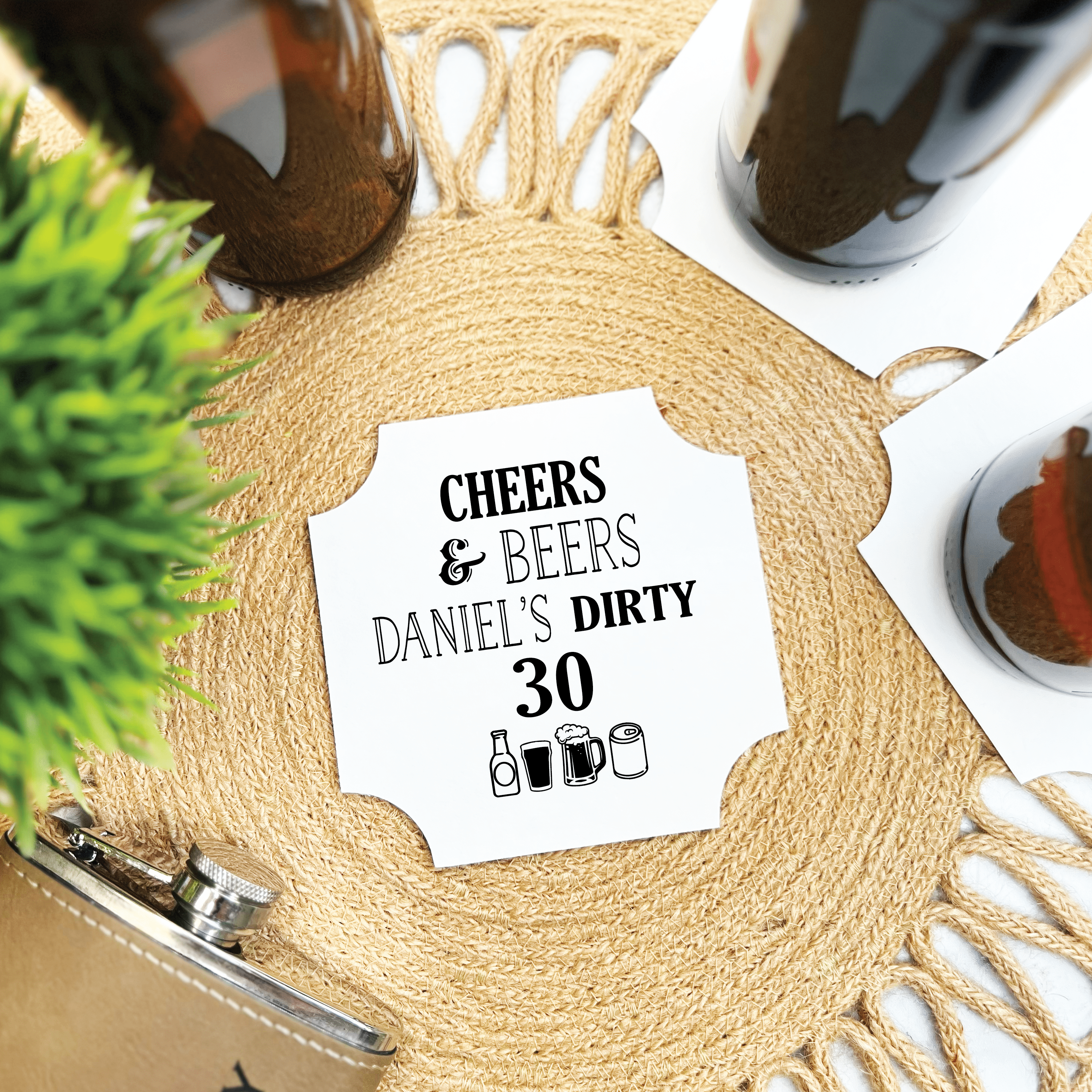 Birthday Personalized Coasters - Coasters