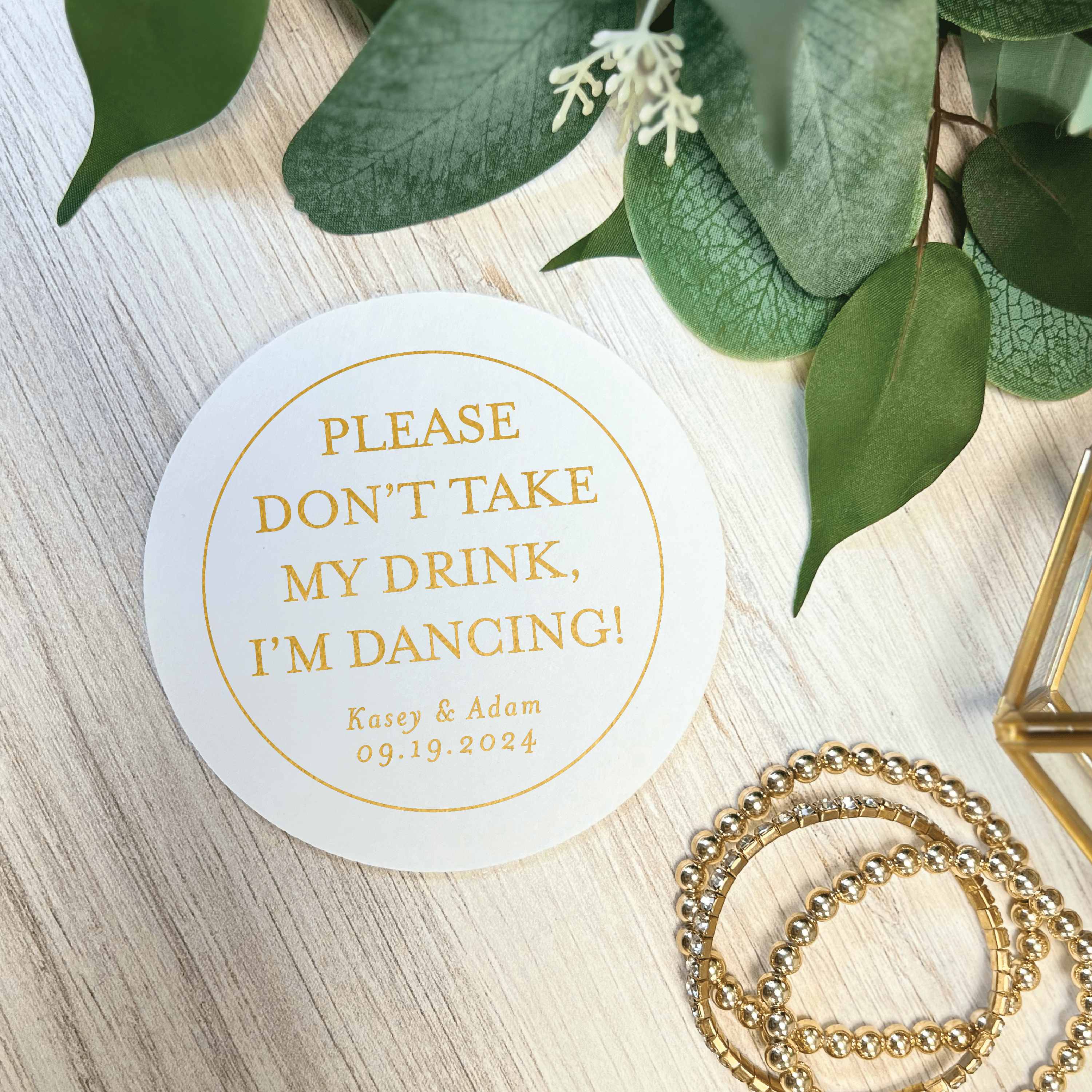 Wedding Personalized Coasters - Coasters