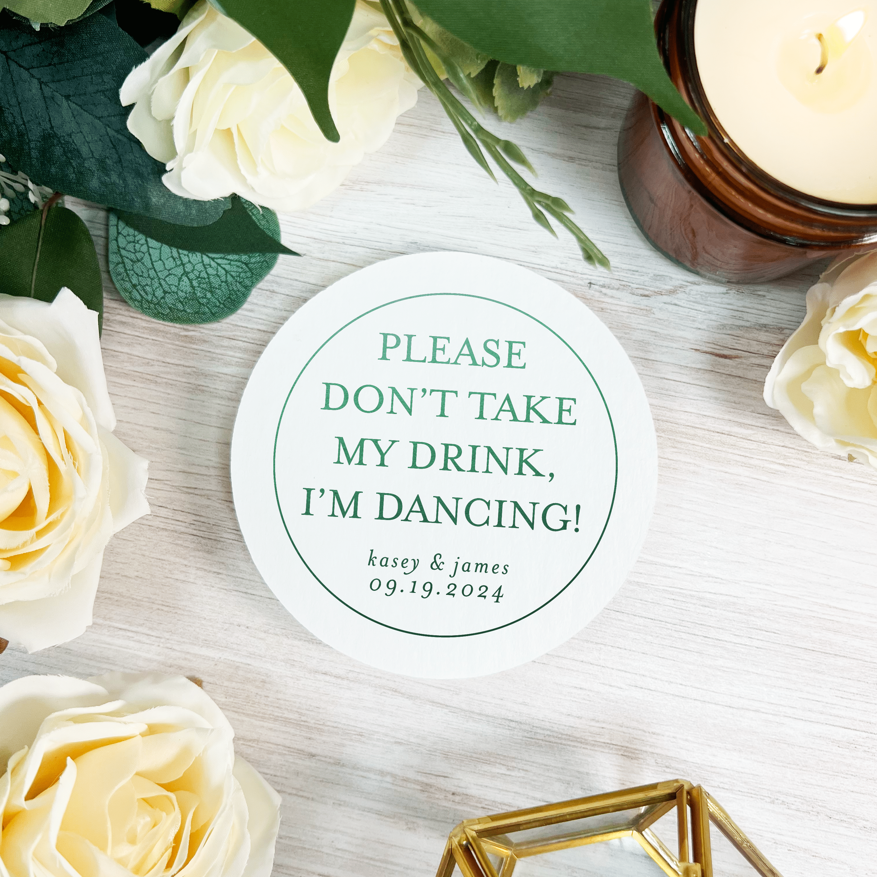 Wedding Personalized Coasters - Coasters