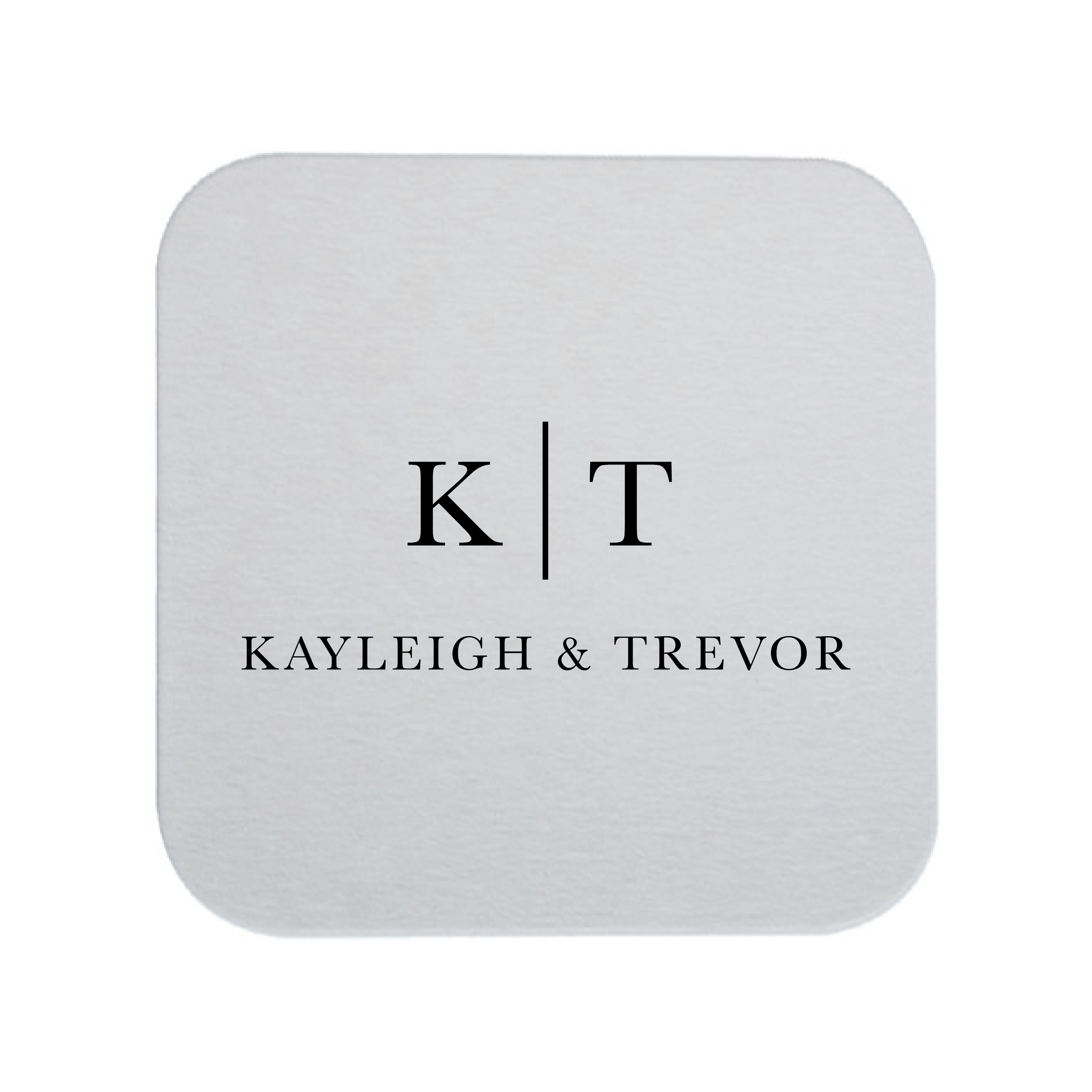 Modern Initials Personalized Wedding Coasters - Coasters