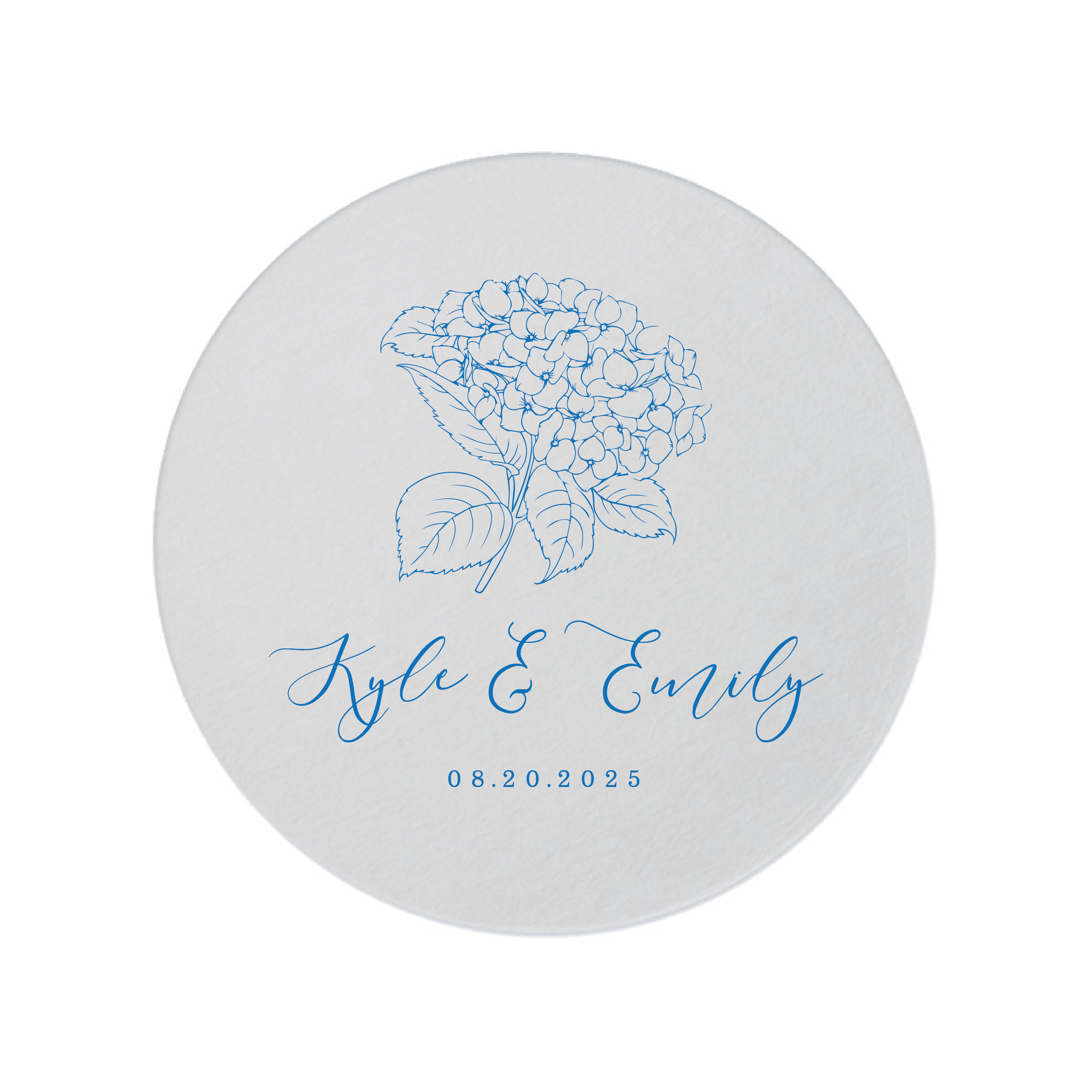 Elegant Hydrangea Wedding Coasters - Coasters