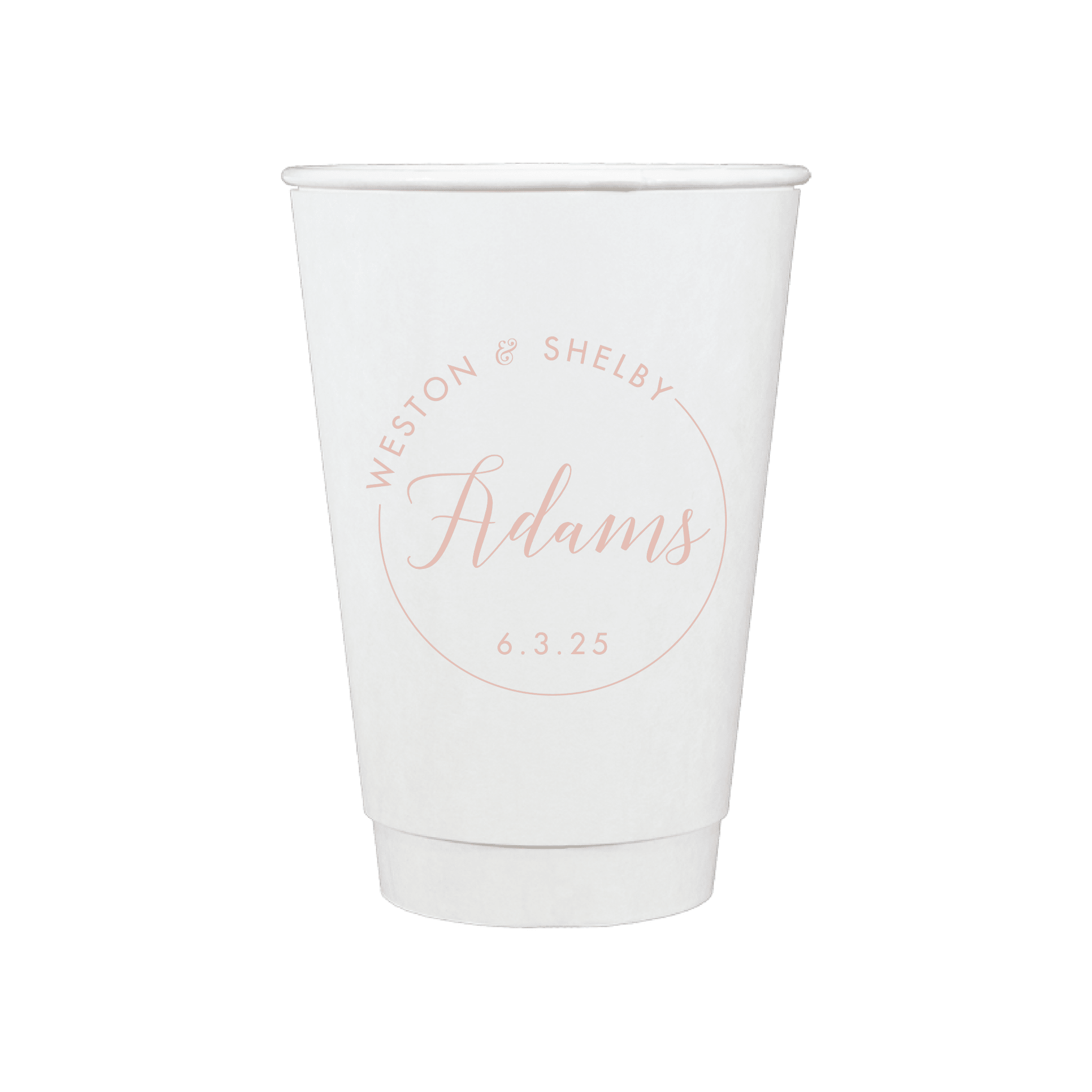 Custom Monogram Personalized Wedding Paper Cups - Cup - Paper Cup