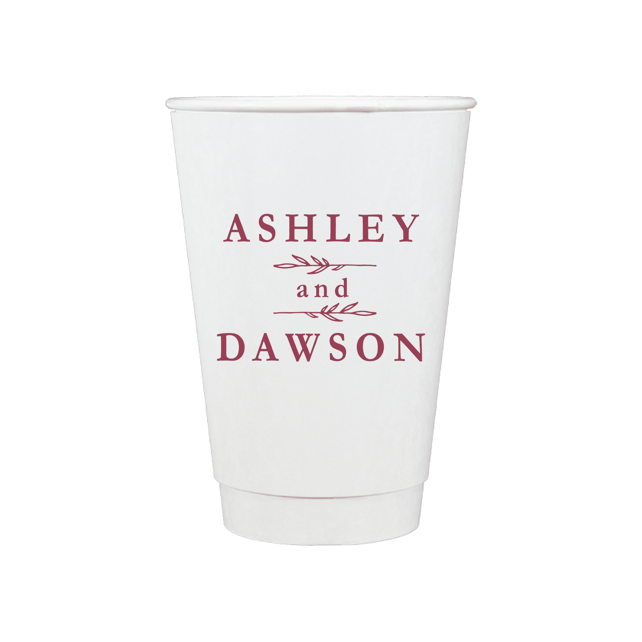 Custom Monogram Personalized Wedding Paper Cups - Cup - Paper Cup