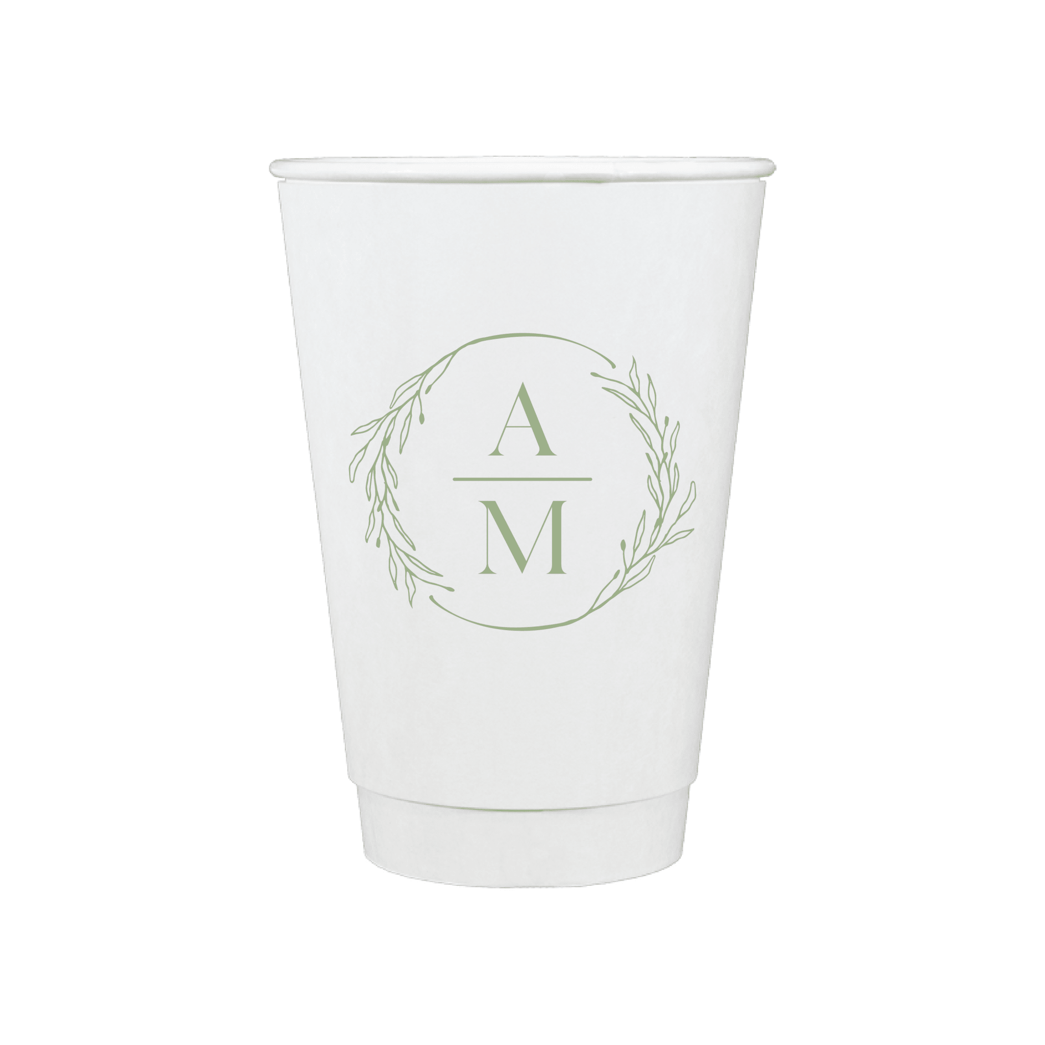 Custom Monogram Personalized Wedding Paper Cups - Cup - Paper Cup