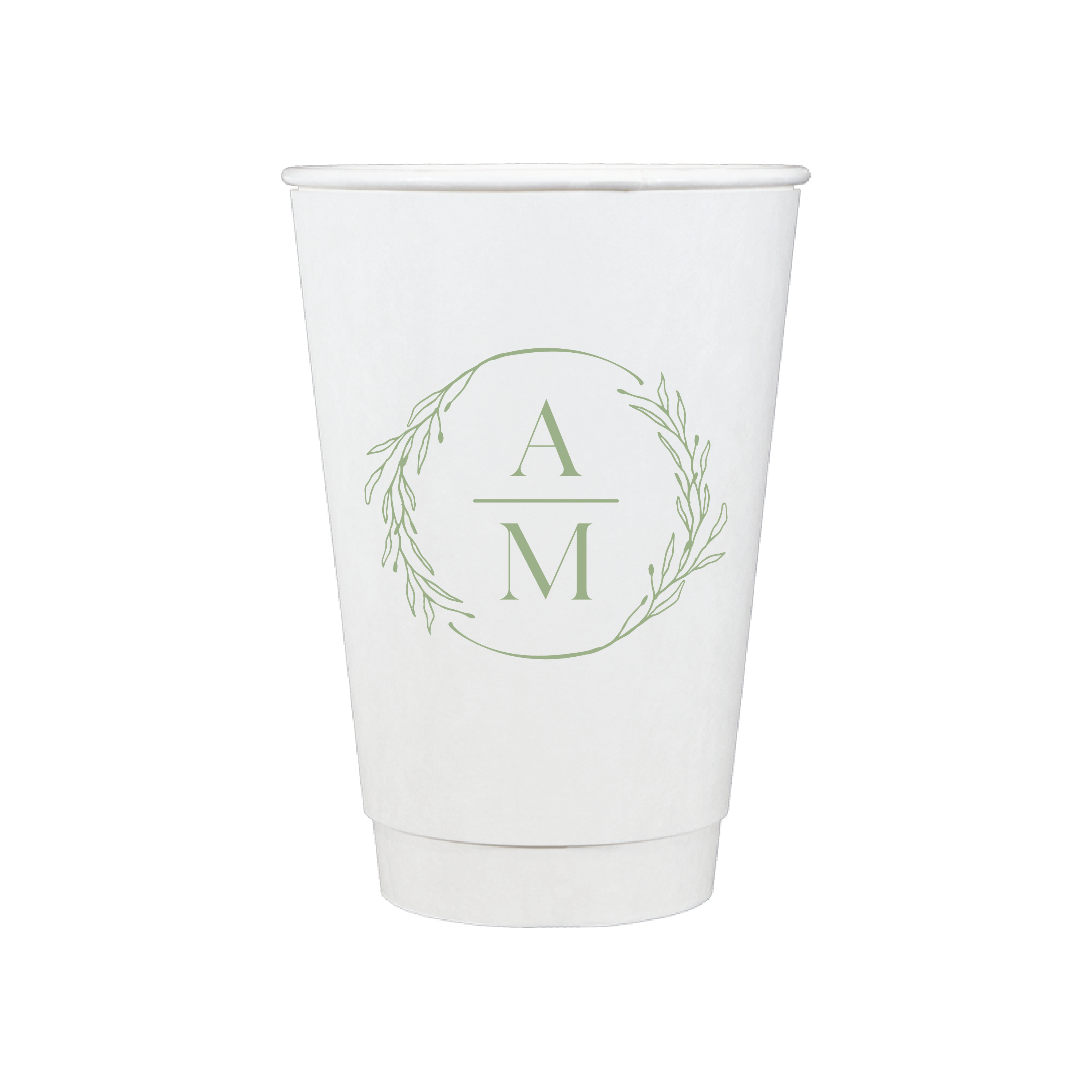 Custom Monogram Personalized Wedding Paper Cups - Cup - Paper Cup