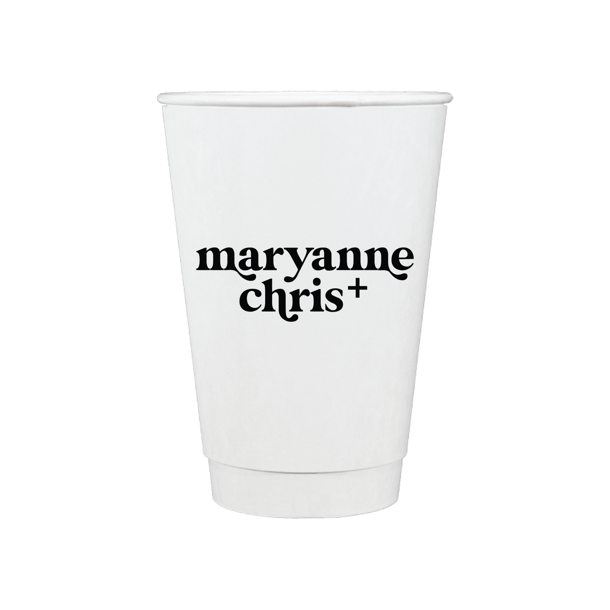 Custom Monogram Personalized Wedding Paper Cups - Cup - Paper Cup
