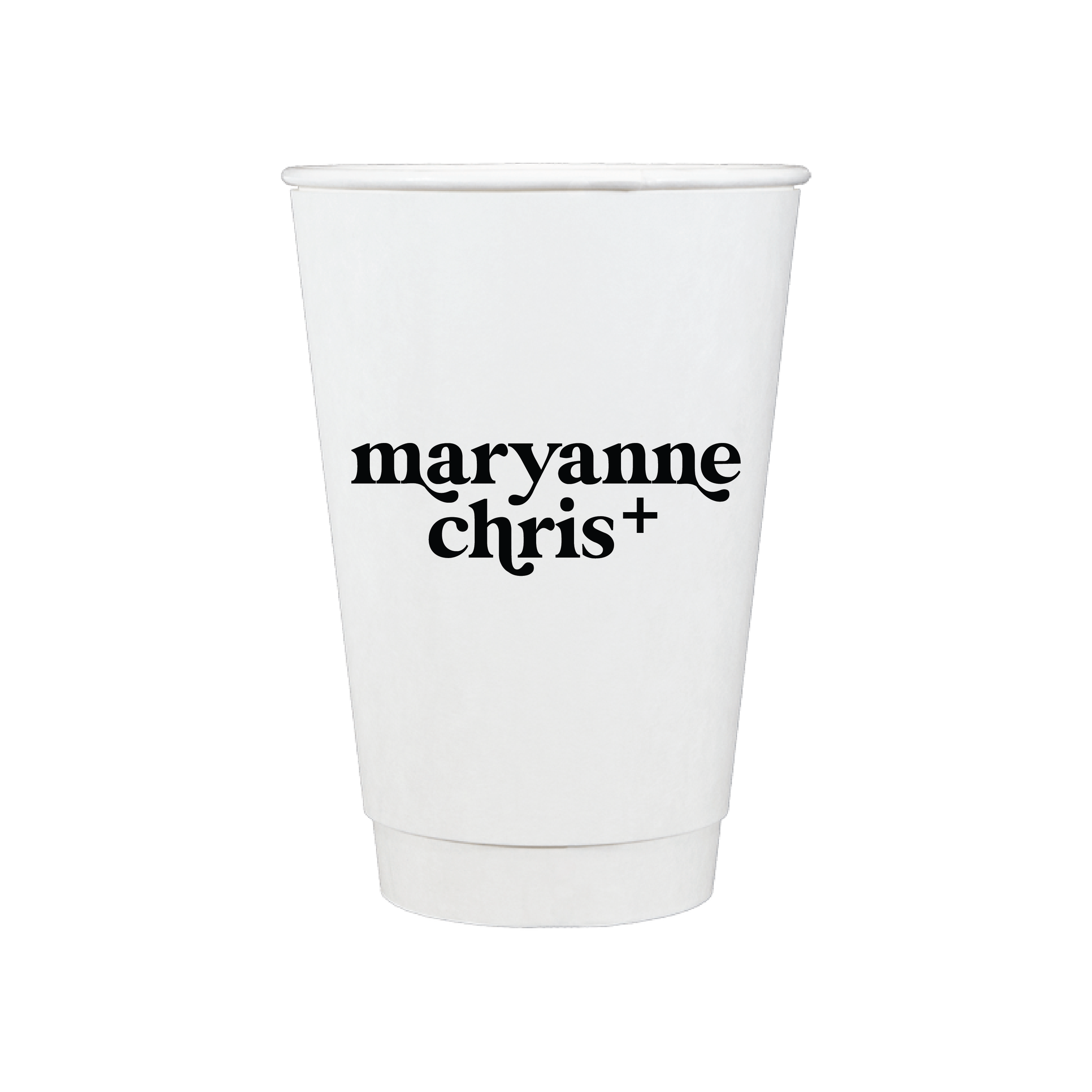 Custom Monogram Personalized Wedding Paper Cups - Cup - Paper Cup