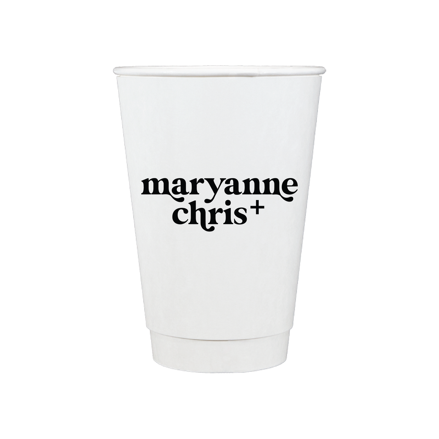 Custom Monogram Personalized Wedding Paper Cups