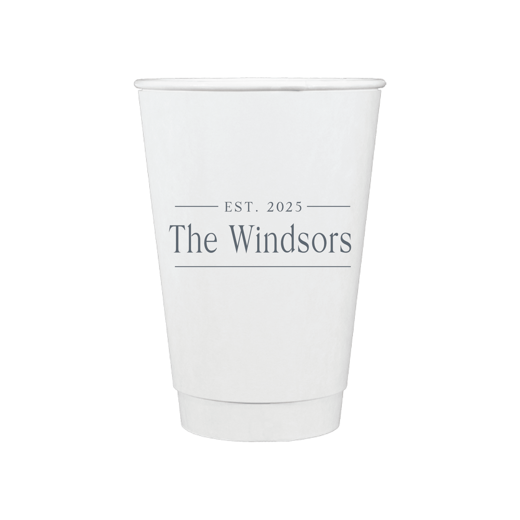 Custom Monogram Personalized Wedding Paper Cups - Cup - Paper Cup