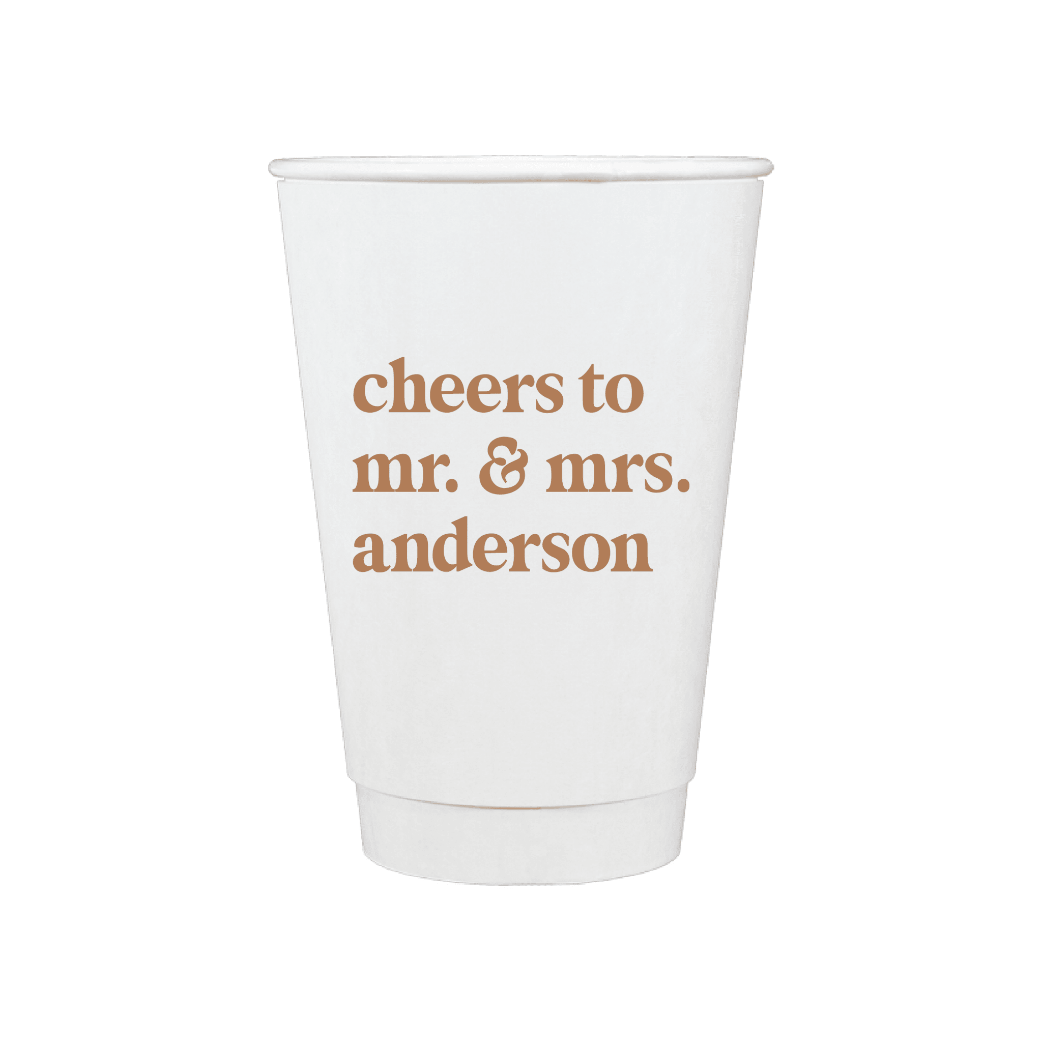 Custom Monogram Personalized Wedding Paper Cups - Cup - Paper Cup