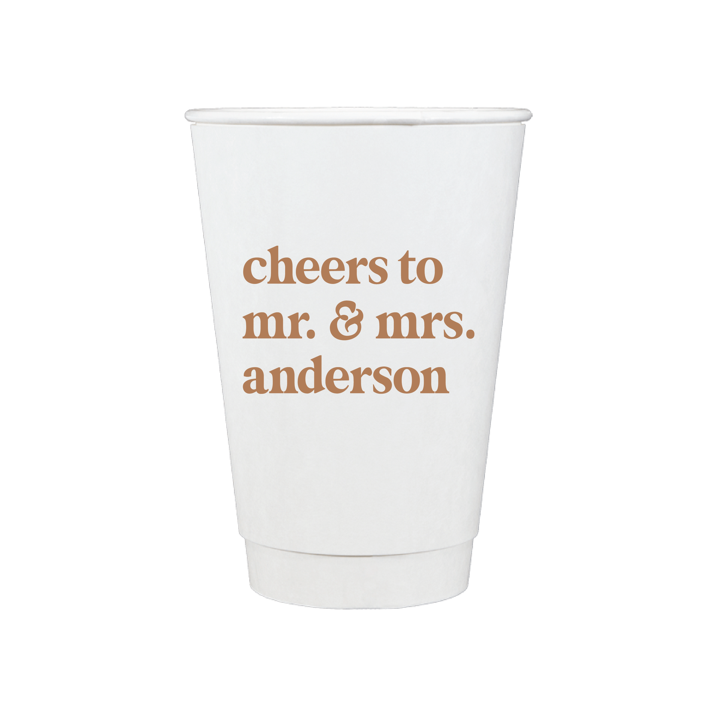 Custom Monogram Personalized Wedding Paper Cups - Cup - Paper Cup