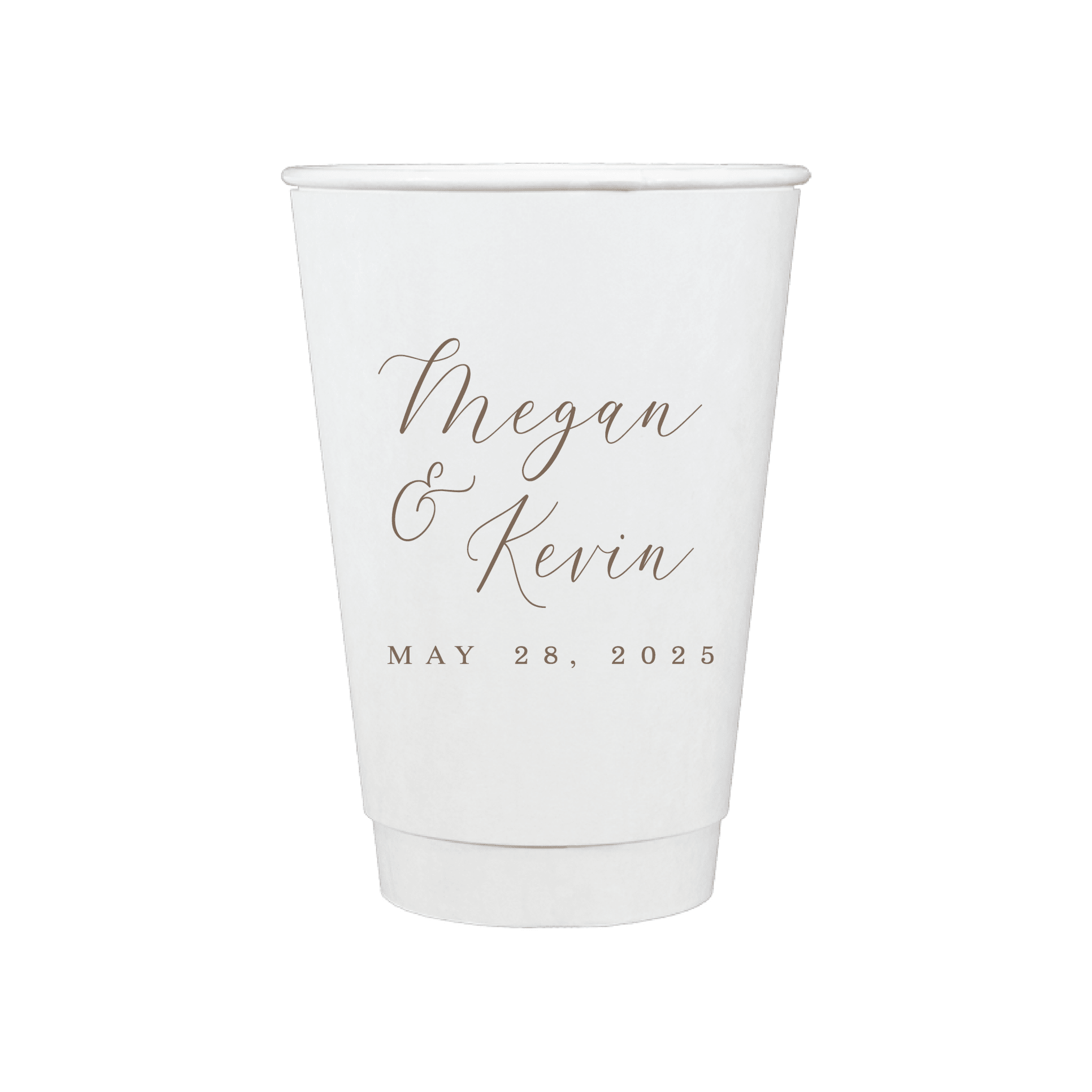 Custom Monogram Personalized Wedding Paper Cups - Cup - Paper Cup
