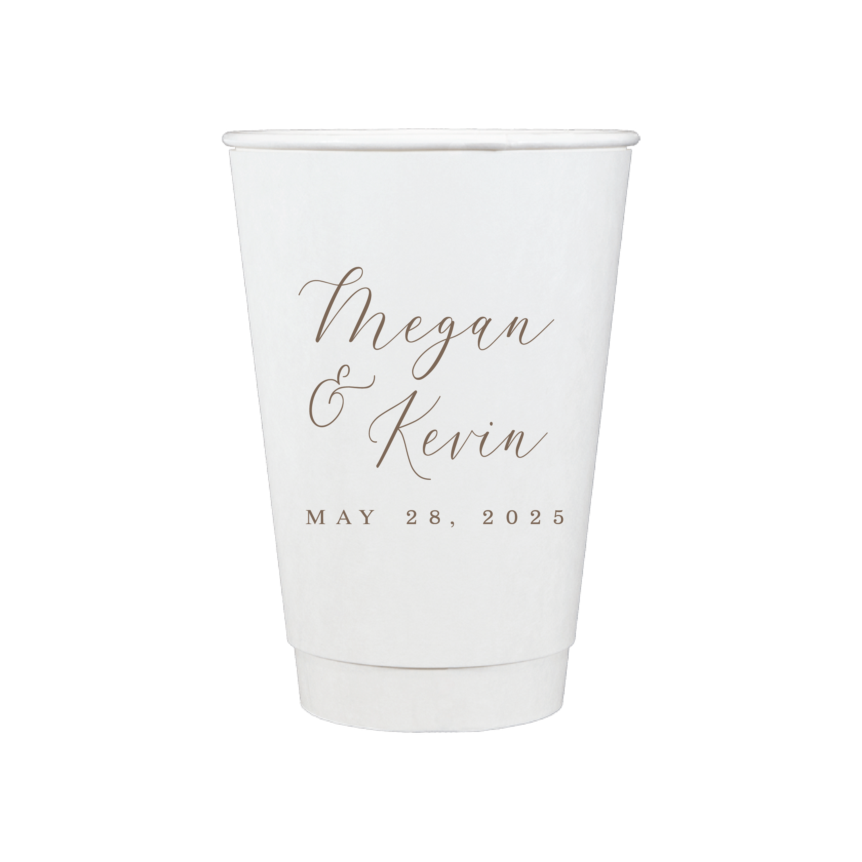 Custom Monogram Personalized Wedding Paper Cups - Cup - Paper Cup
