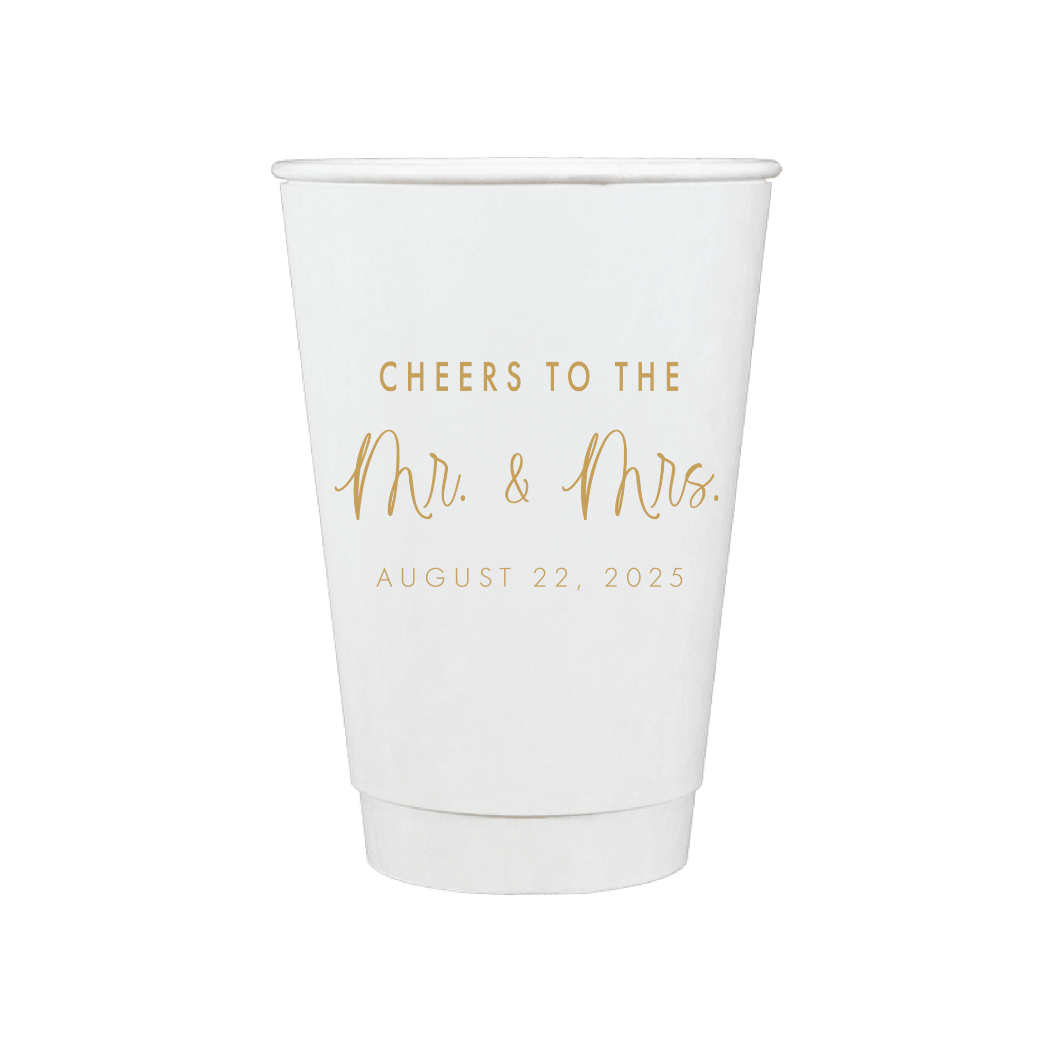 Custom Monogram Personalized Wedding Paper Cups - Cup - Paper Cup