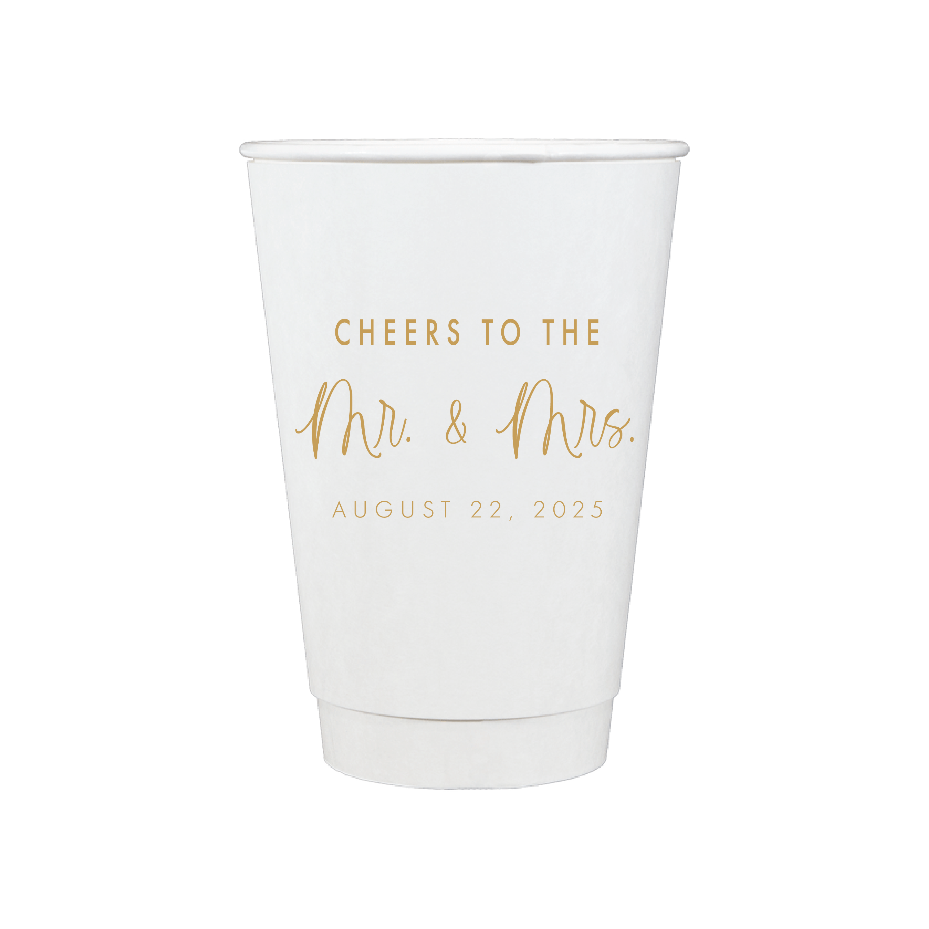 Custom Monogram Personalized Wedding Paper Cups - Cup - Paper Cup