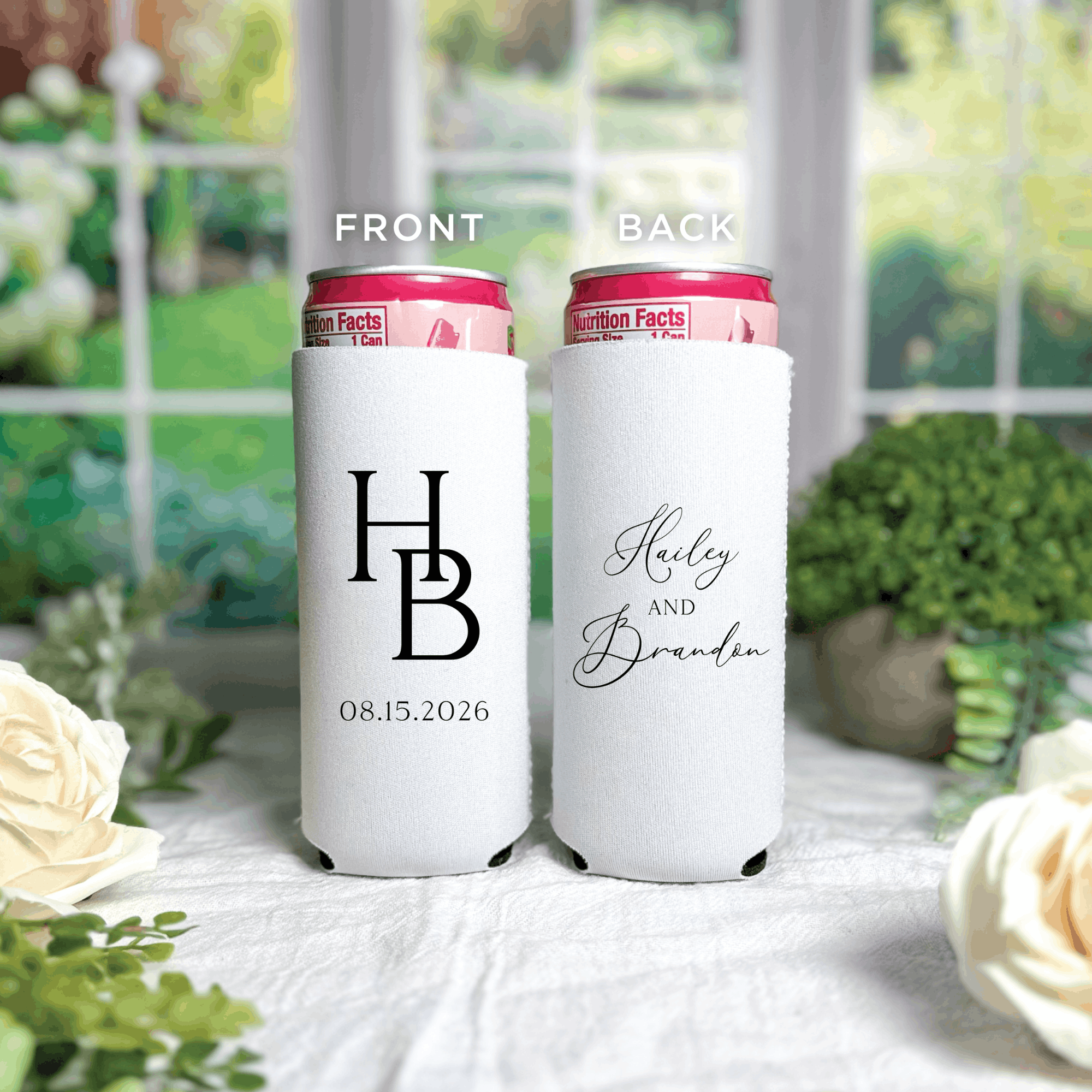 Modern initial wedding bundle design preview — personalized bar suite