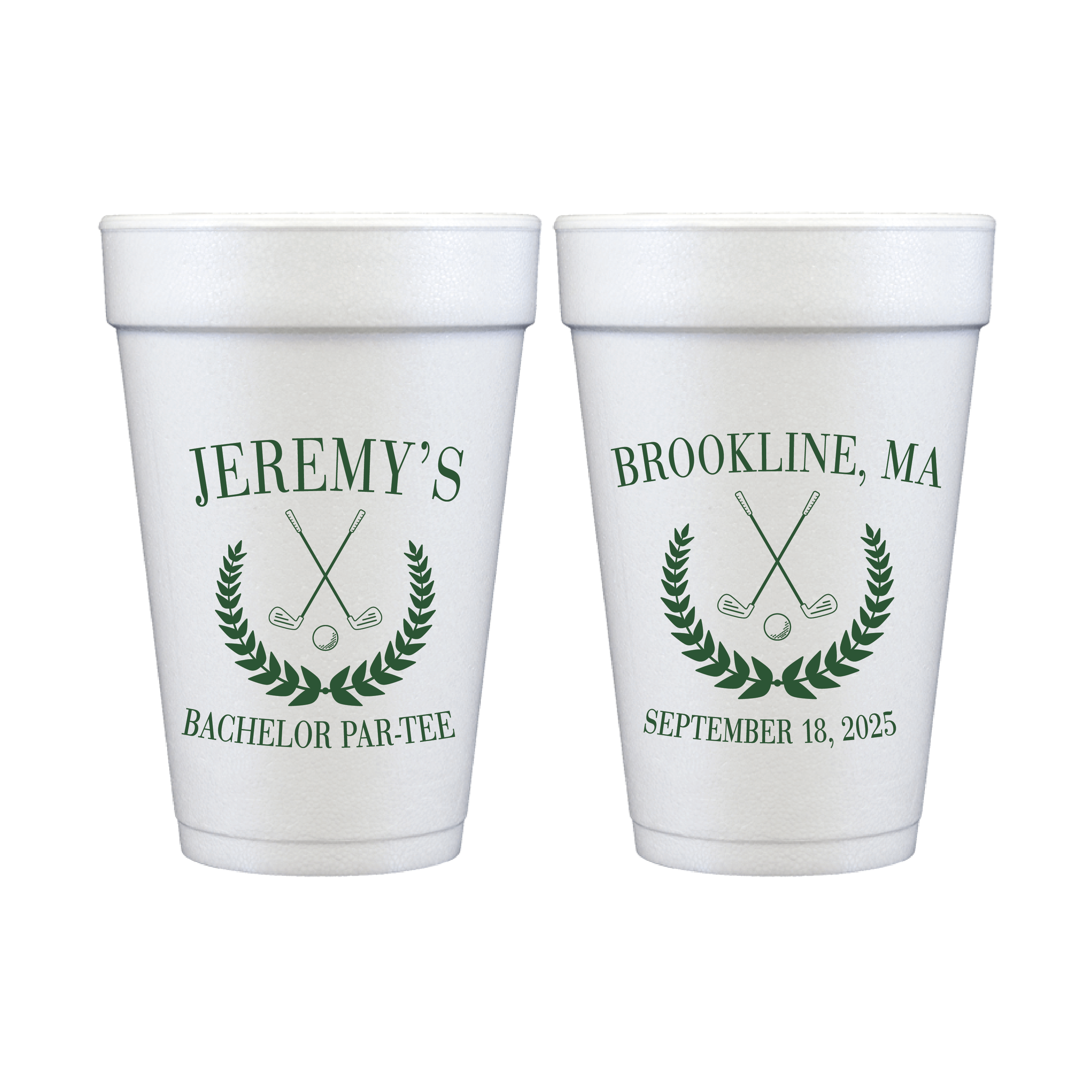 Groom's Golf Par-Tee Bachelor Party Foam Cups
