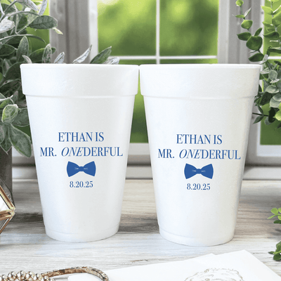 Mr ONEderful Birthday Foam Cups