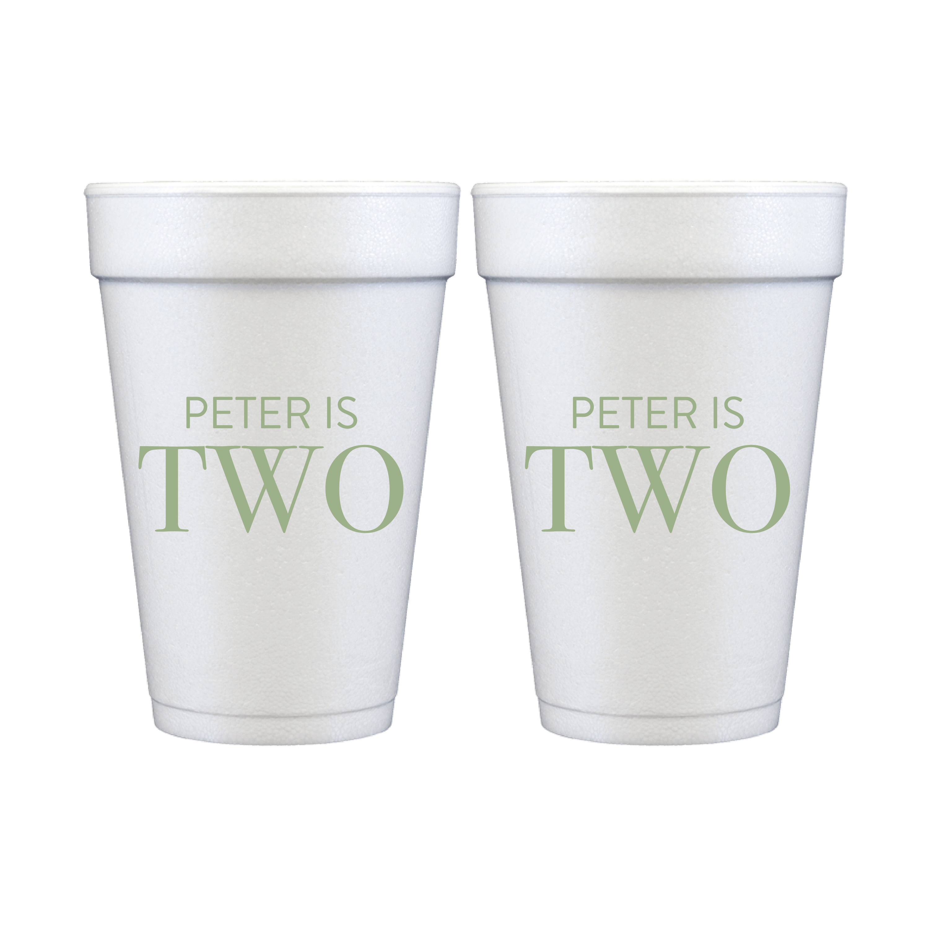 Two Cool Kids Birthday Foam Cups