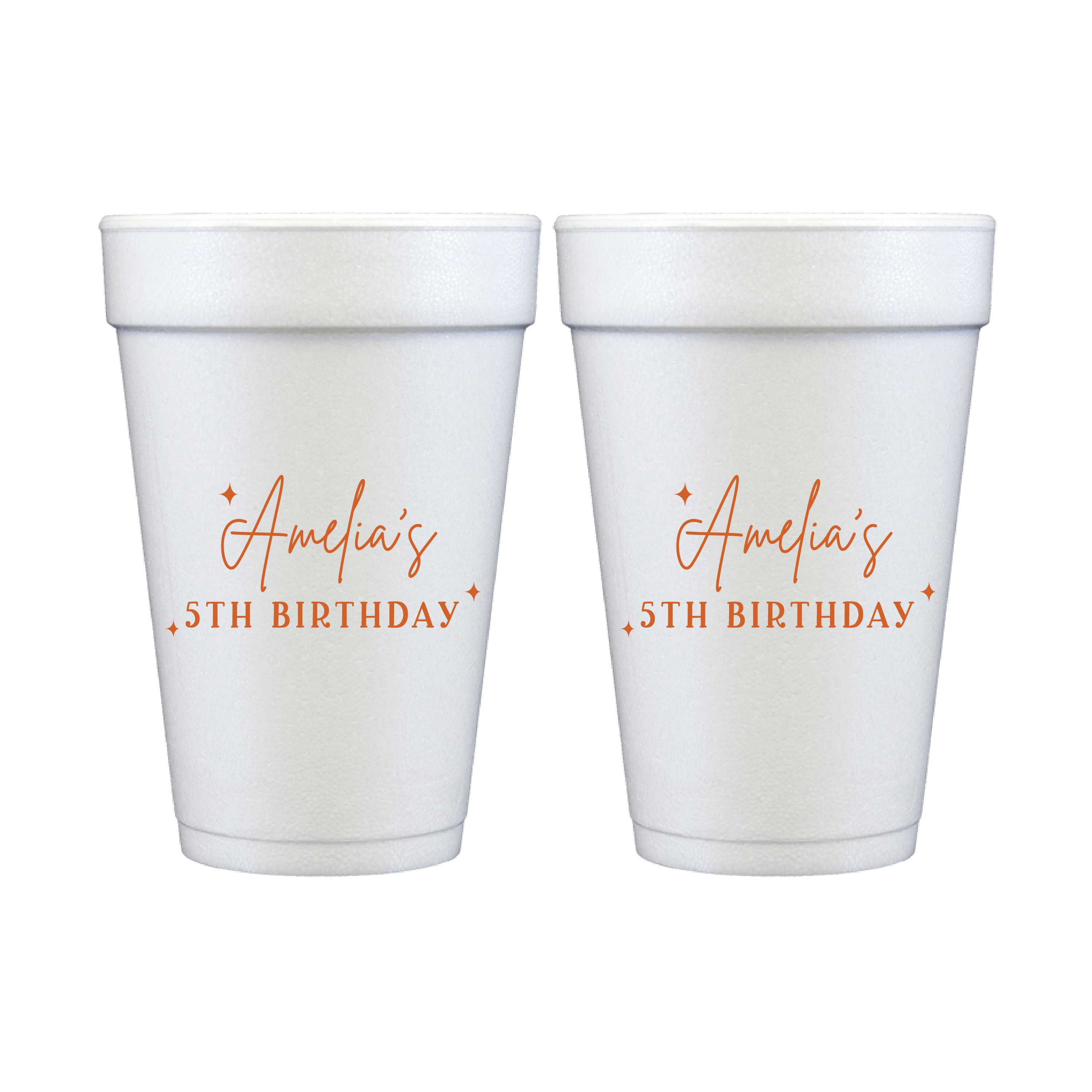 Sparkle and Shine Birthday Foam Cups