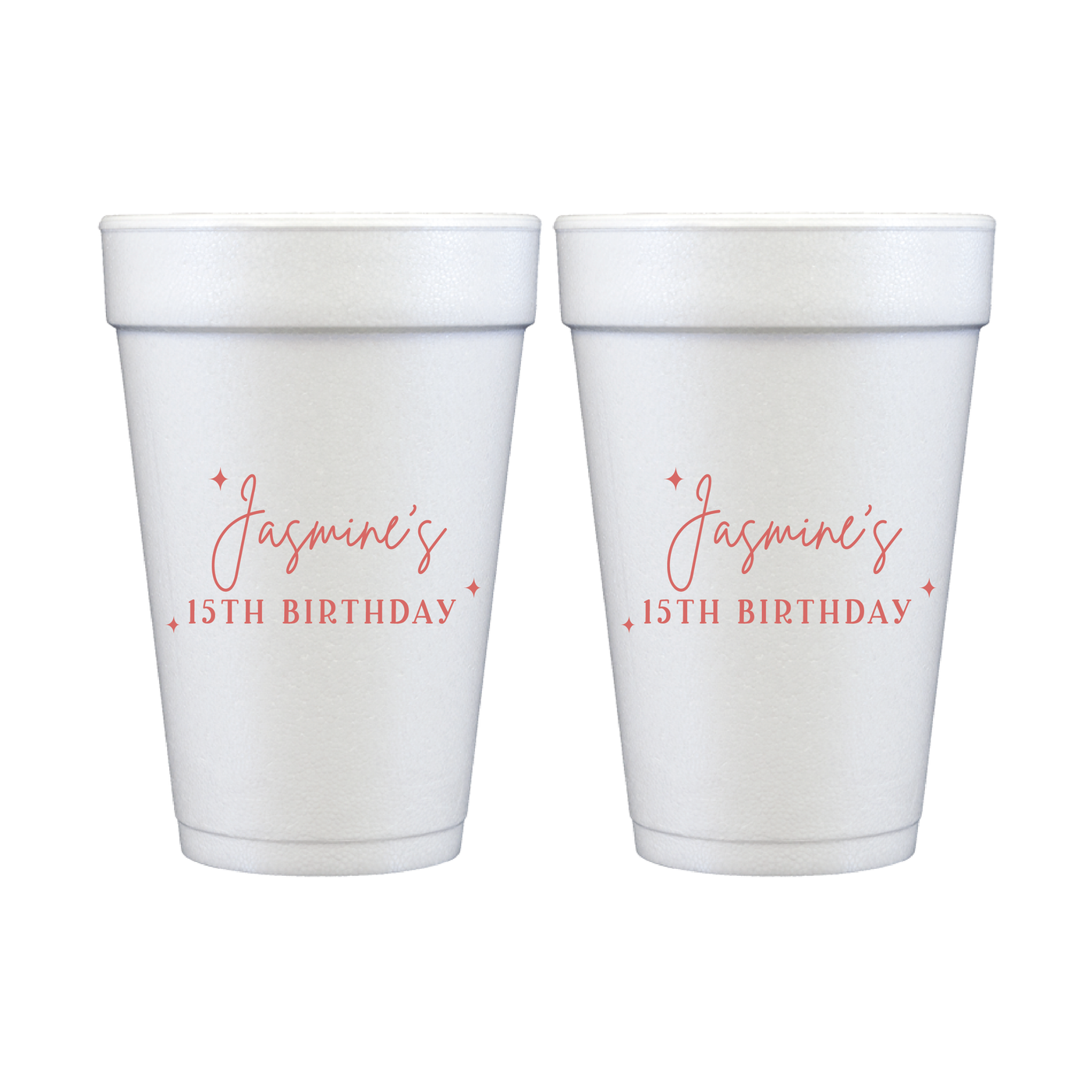 Star of the Day Birthday Foam Cups