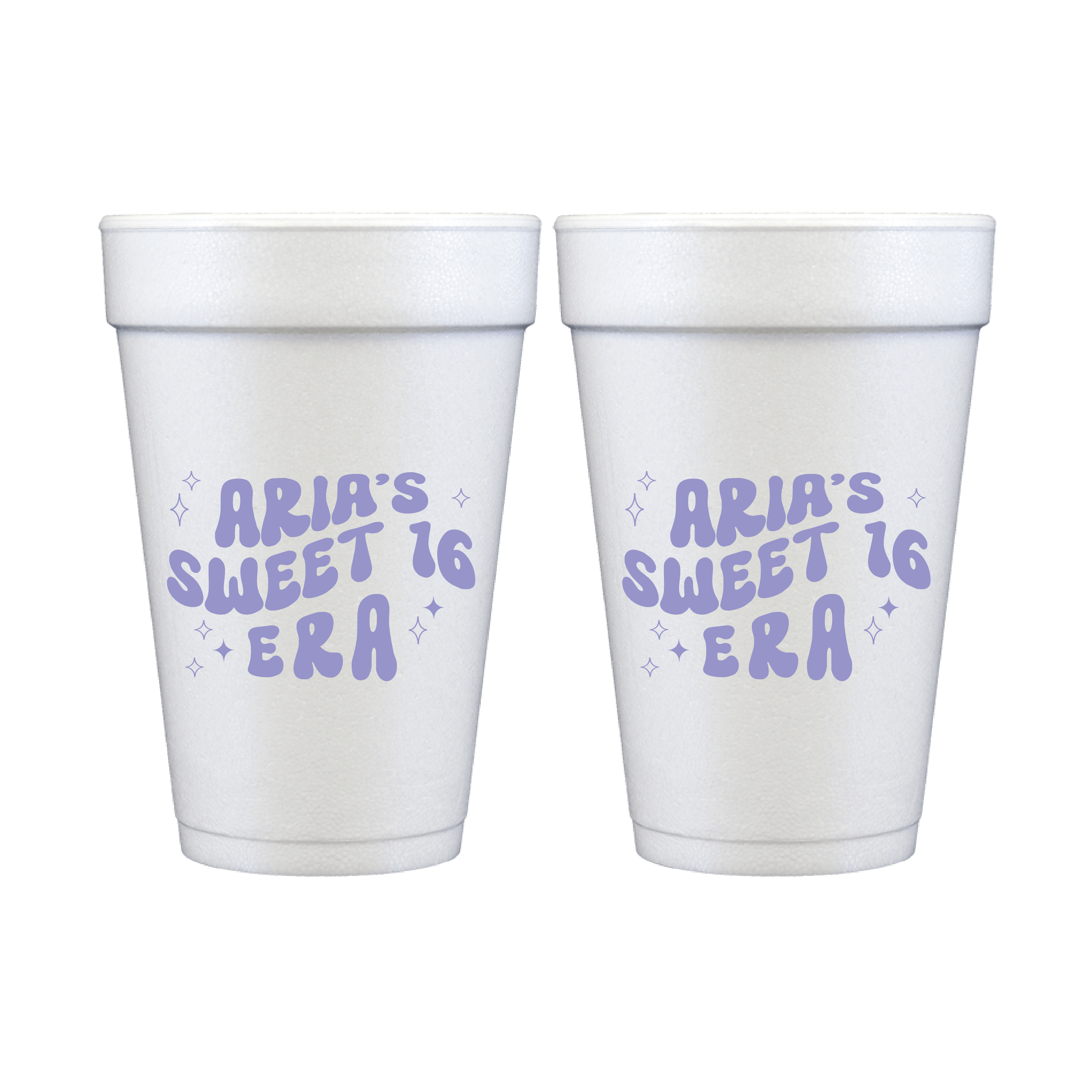 Sweet 16 Era Birthday Foam Cups