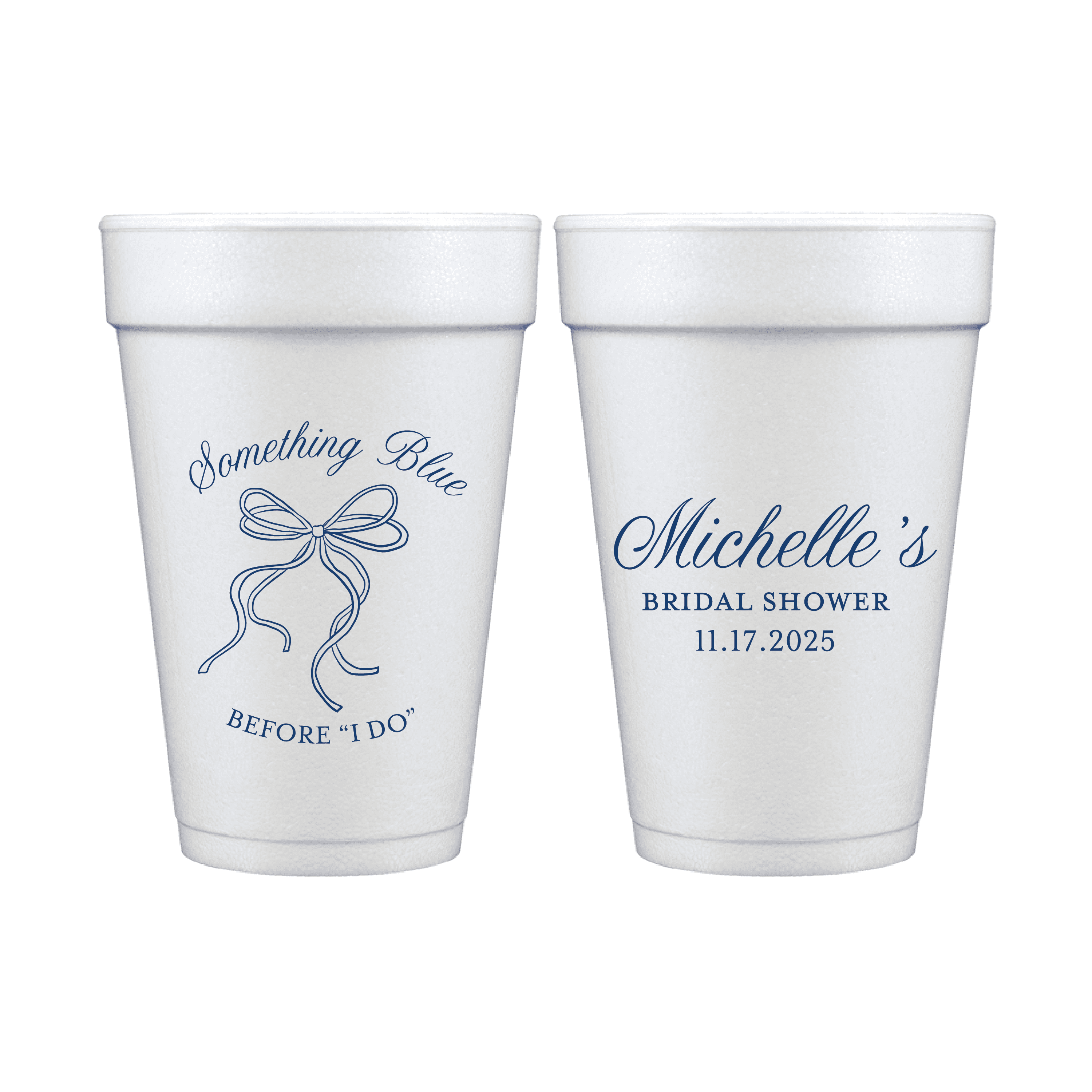 Something Blue Before I Do Bridal Shower Foam Cups - Cup - Foam