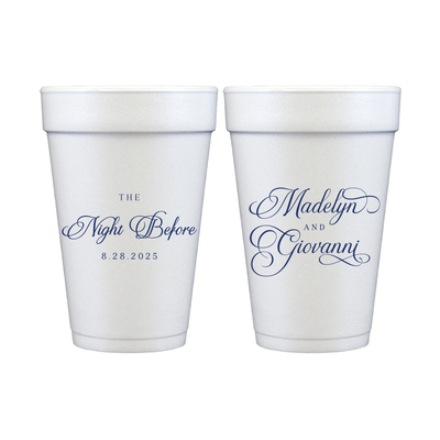 Elegant Night Before Foam Rehearsal Dinner Cups