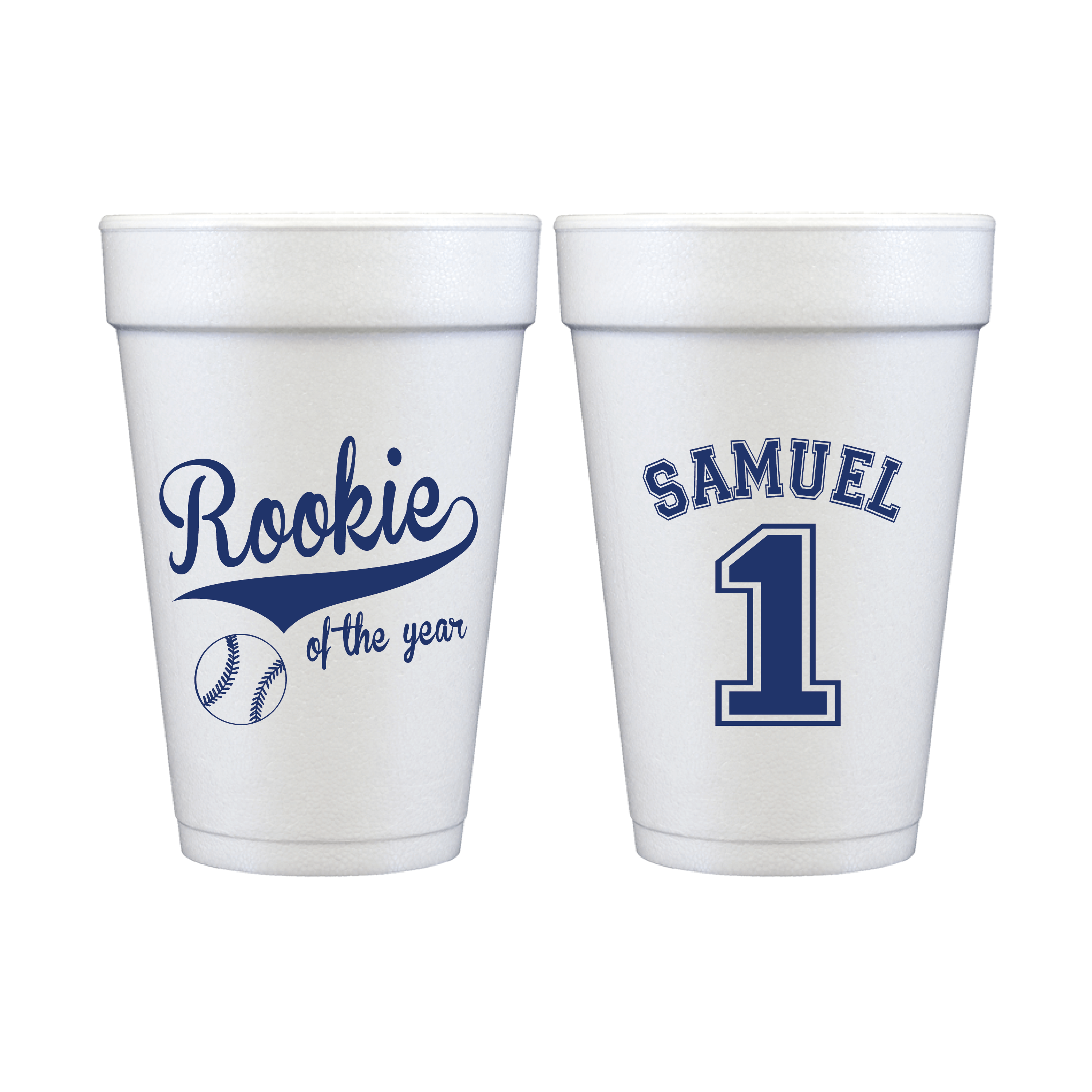 Rookie of the Year Birthday Foam Cups