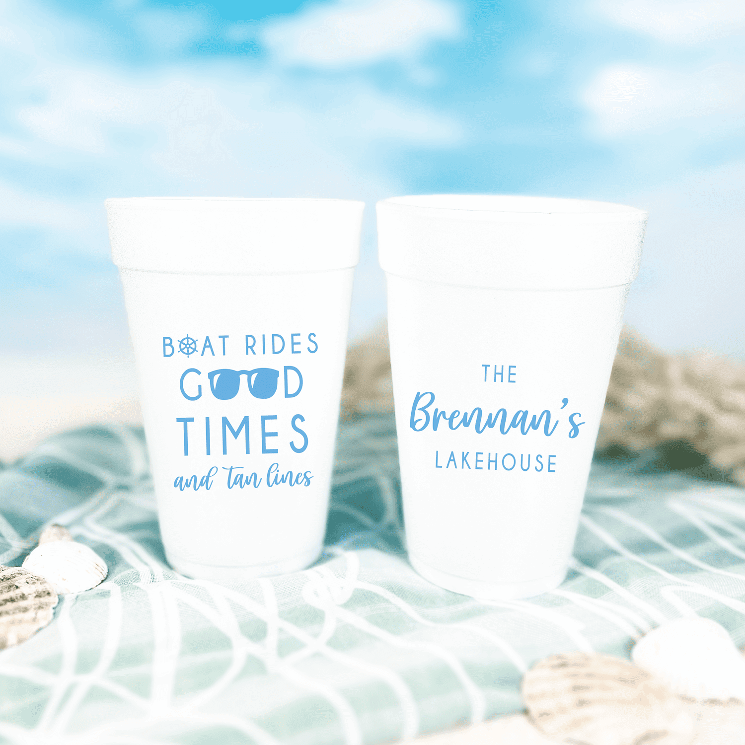 Boat Rides and Good Times Foam Cups