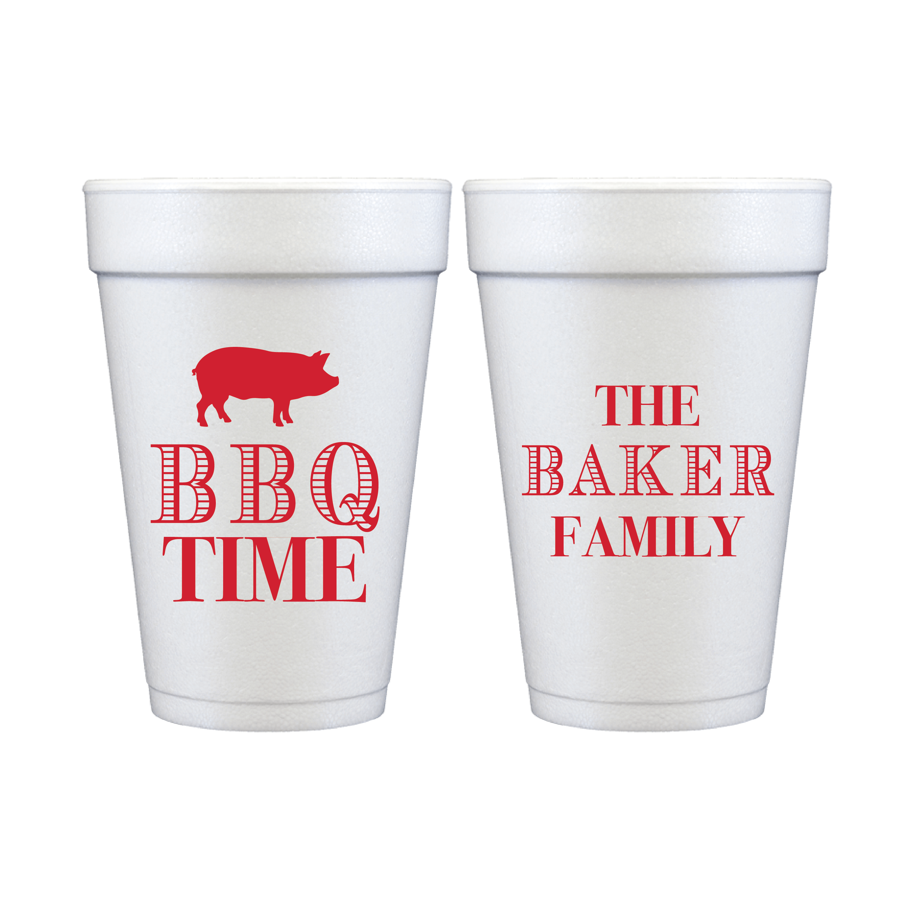 BBQ Time Backyard Cookout Foam Cups