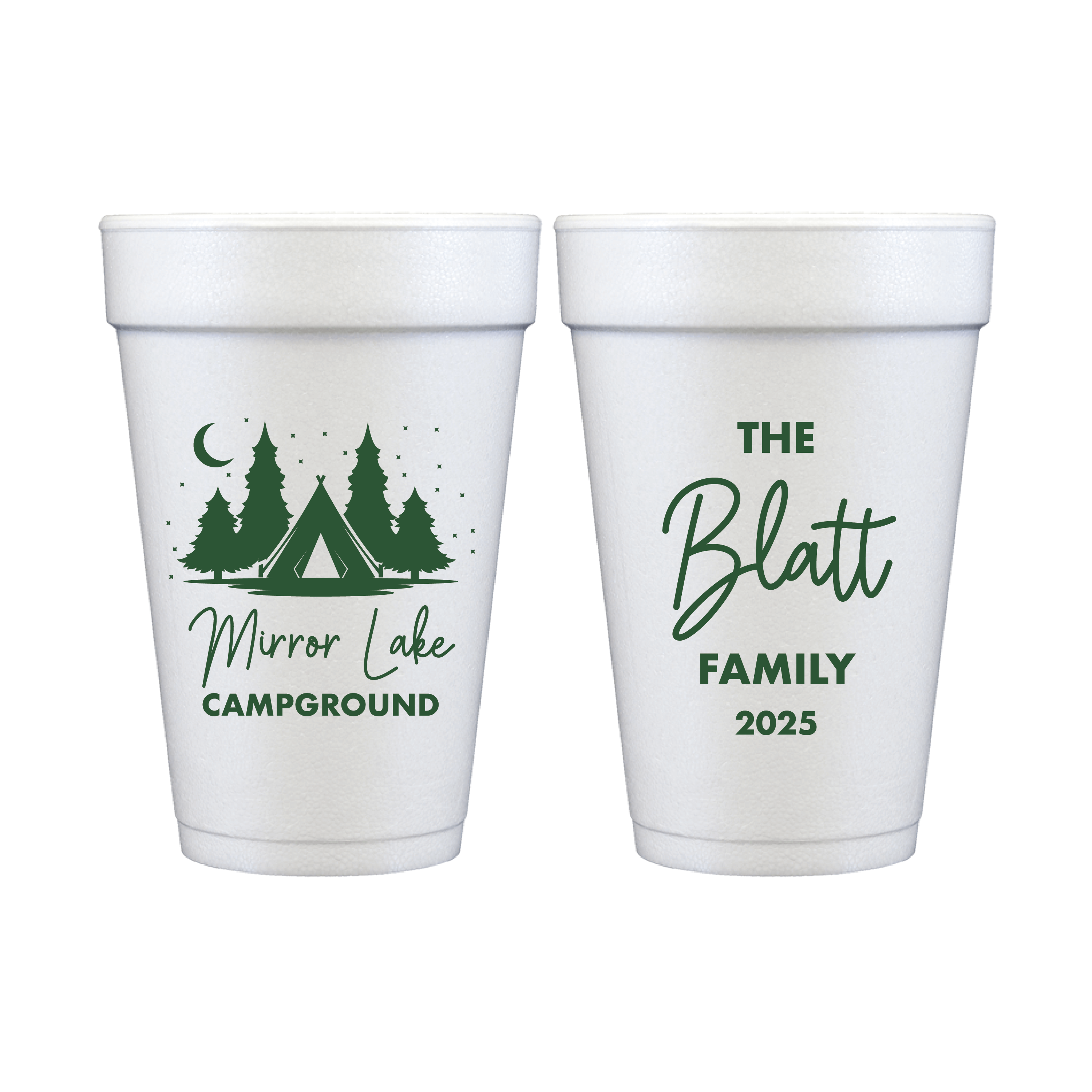 Lake & Camp Adventures Foam Cups
