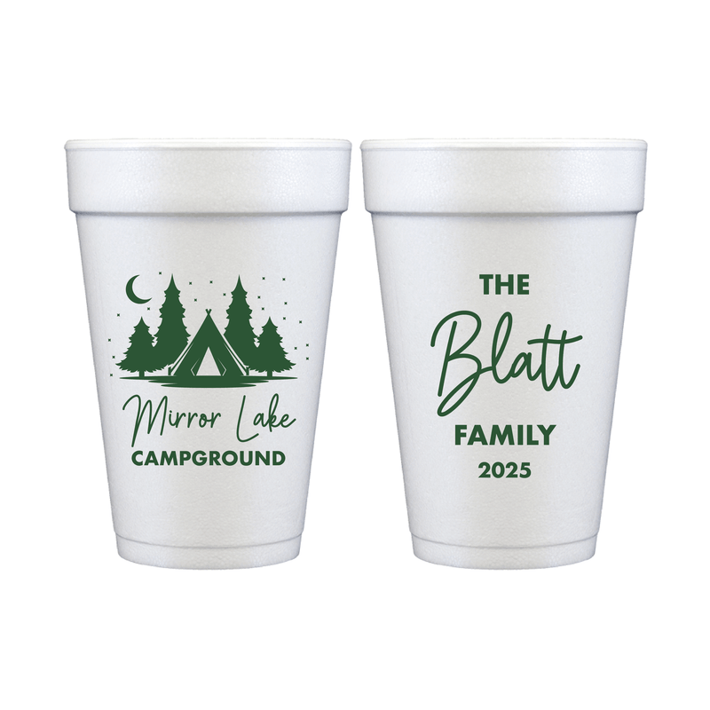 Lake & Camp Adventures Foam Cups