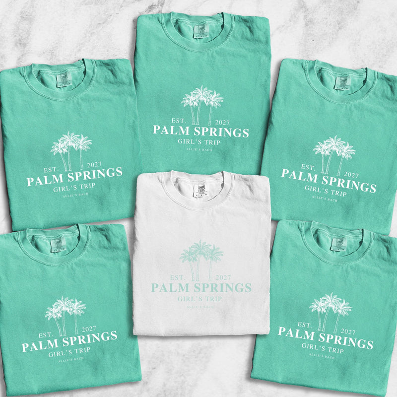 Palm Springs Girl's Trip Bachelorette T-Shirt